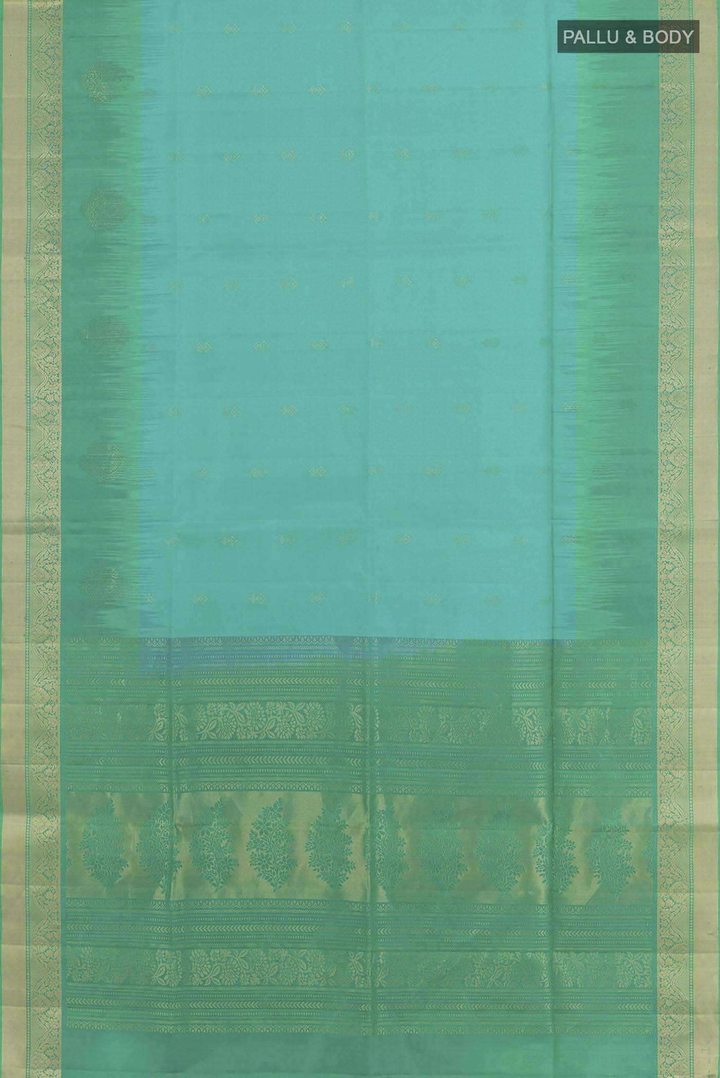 Light Blue Soft Silk Saree - Image 3