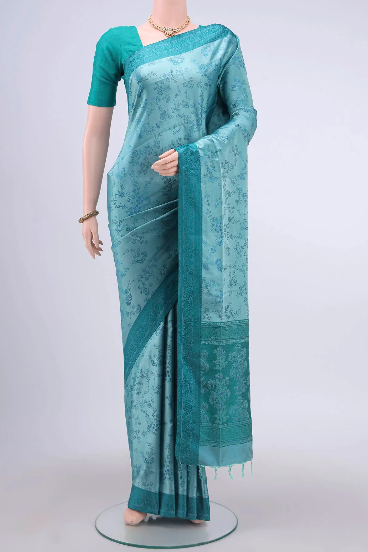 Sky Blue Soft Silk Saree