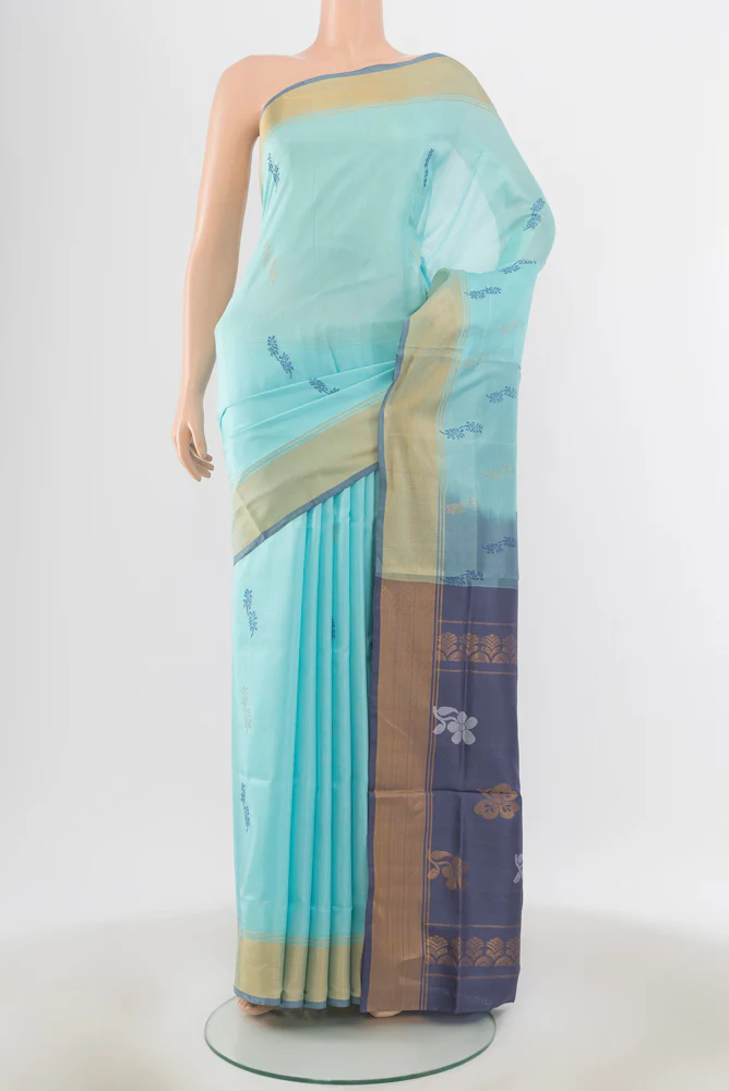 Light Blue Uppada Silk Saree