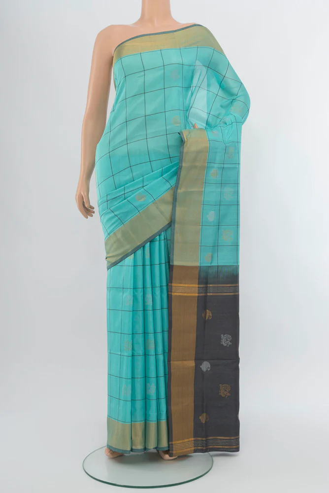 Sky Blue Uppada Silk Saree