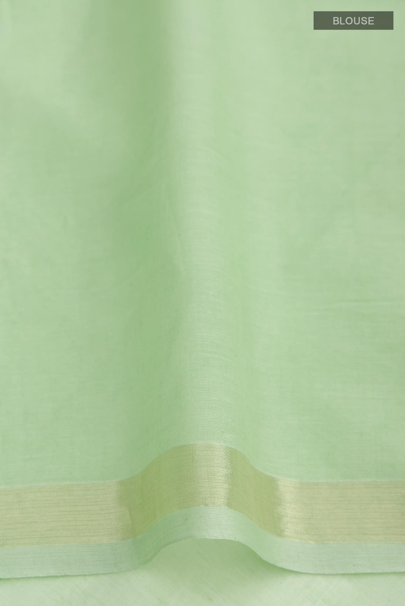 Suchitra-Mint Green Bengal Cotton Saree - Image 6