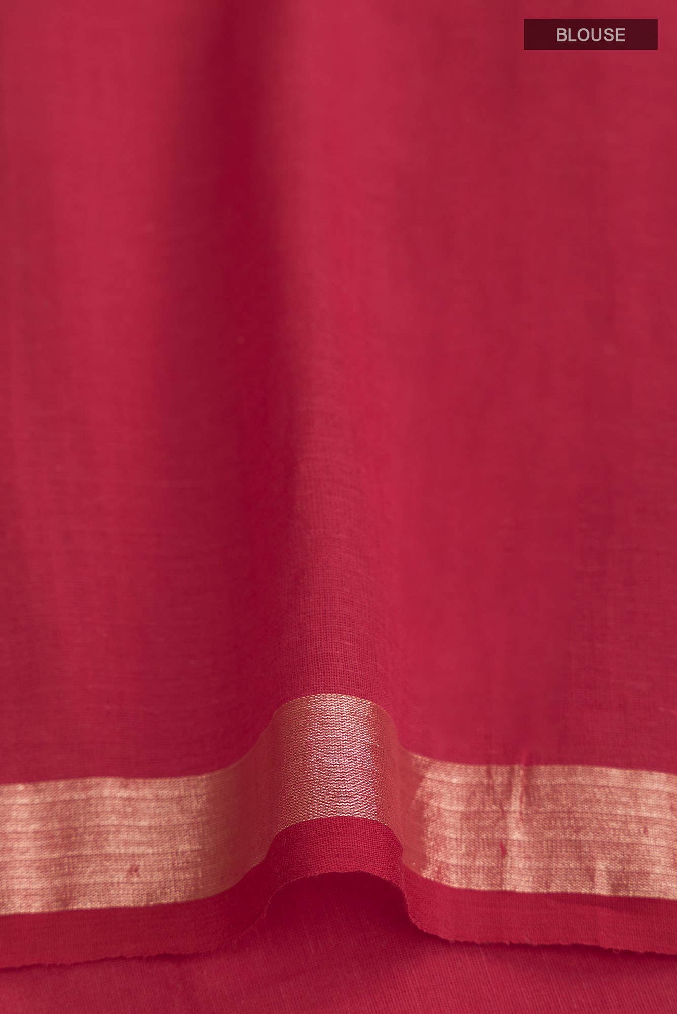 Suchitra-Red Bengal Cotton Saree - Image 6