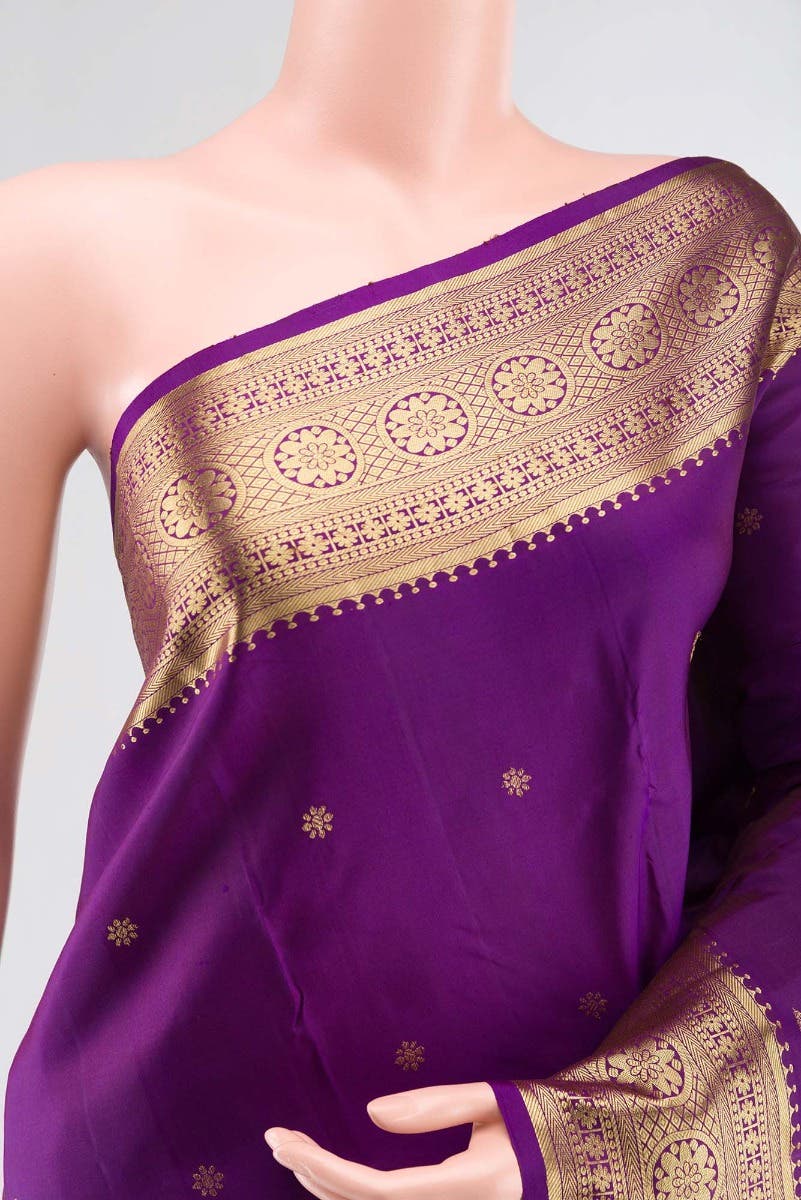 Tarangini-Purple Kanchipuram Silk Saree - Image 3