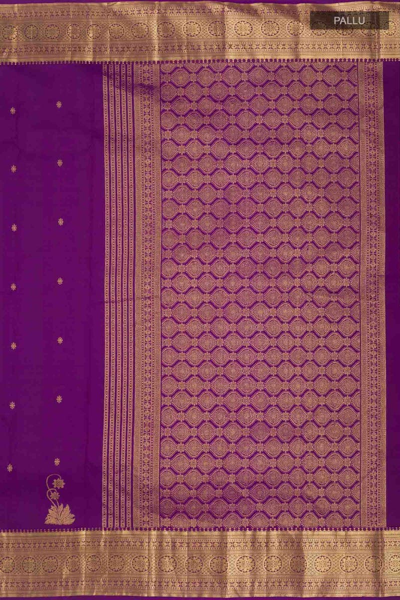 Tarangini-Purple Kanchipuram Silk Saree - Image 7