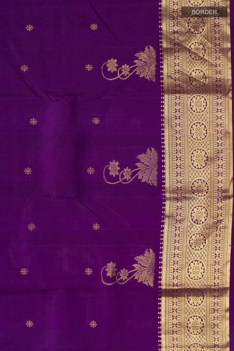 Tarangini-Purple Kanchipuram Silk Saree - Image 9