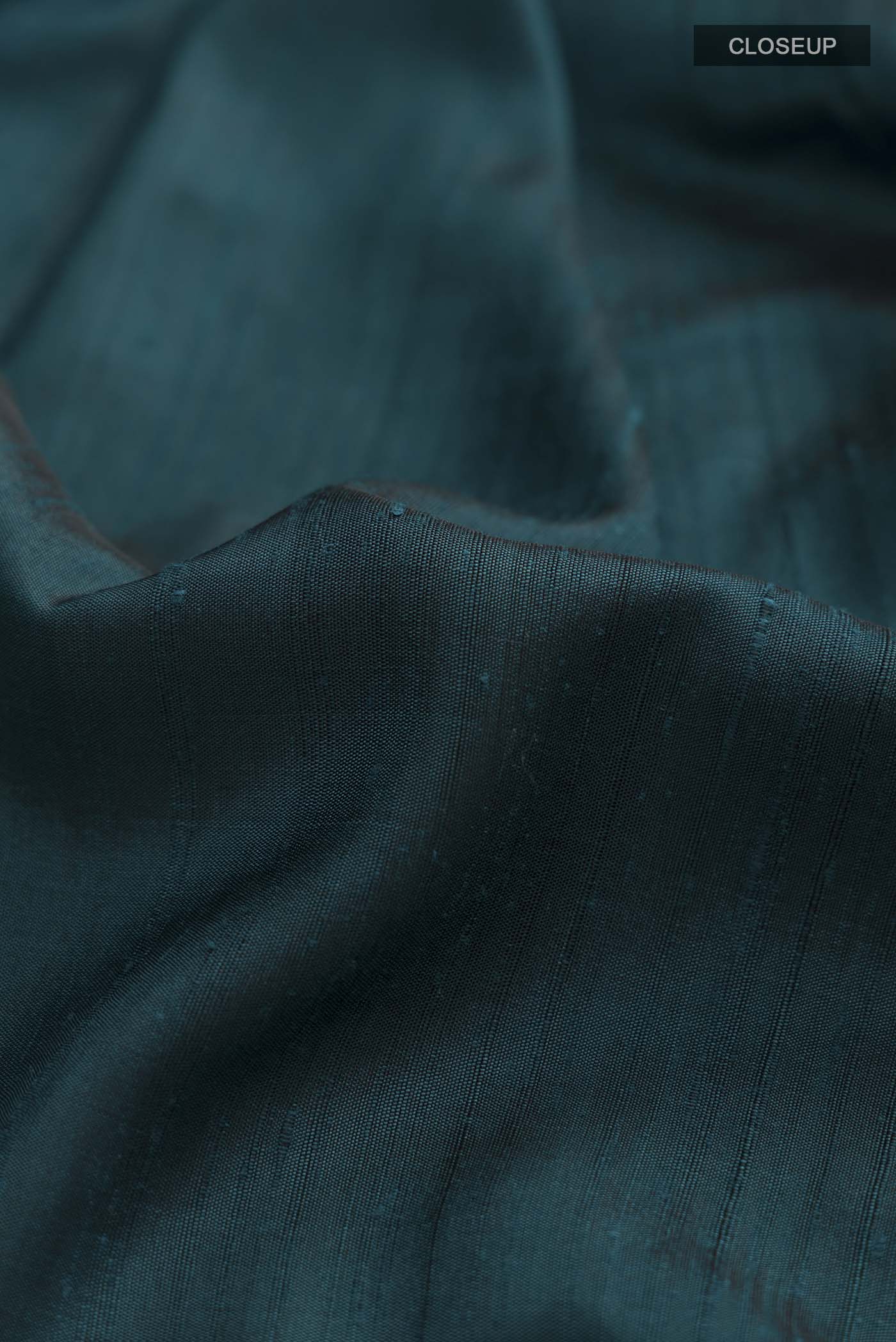 Teal Soft Silk Saree - Image 2