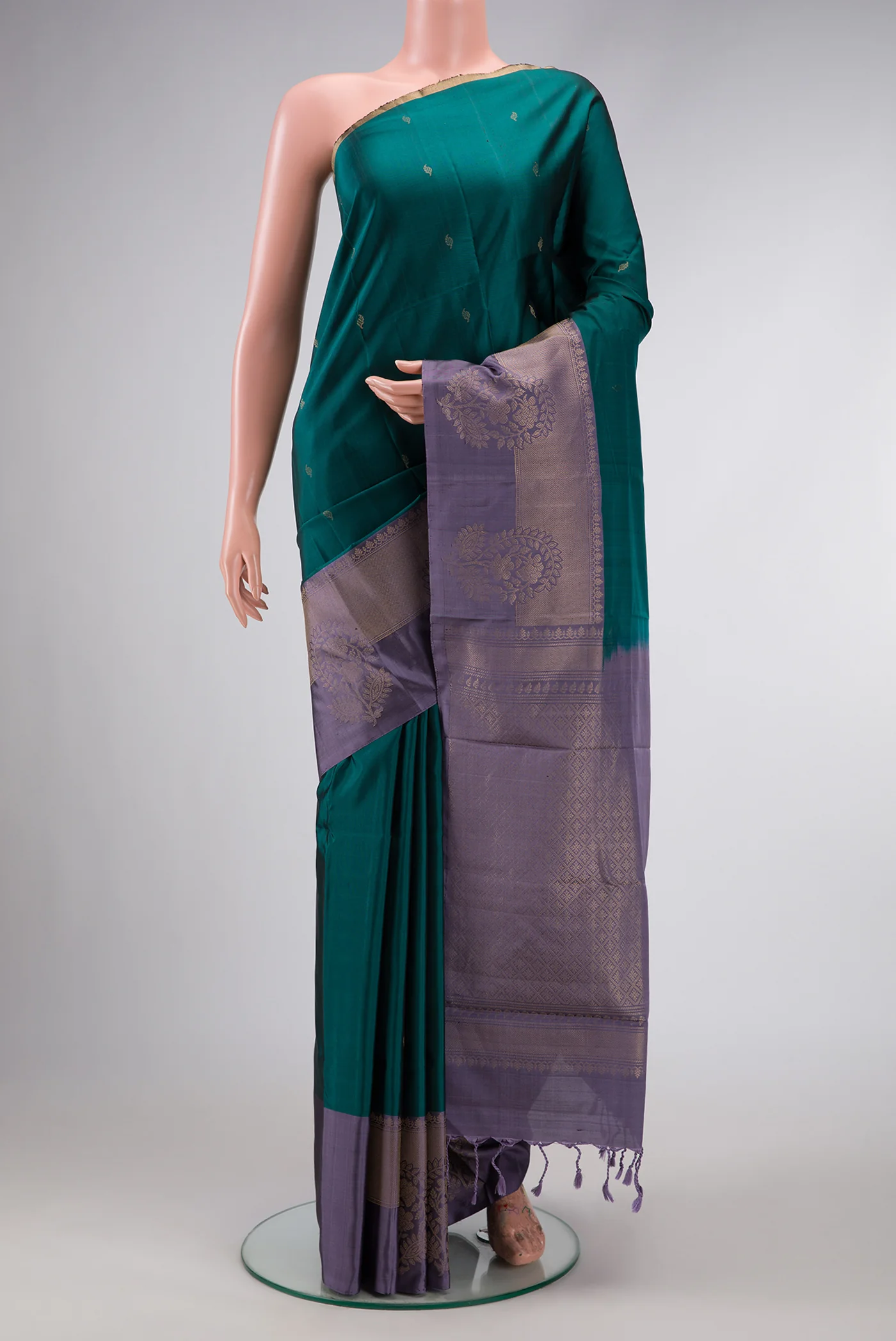 Teal Soft Silk Saree