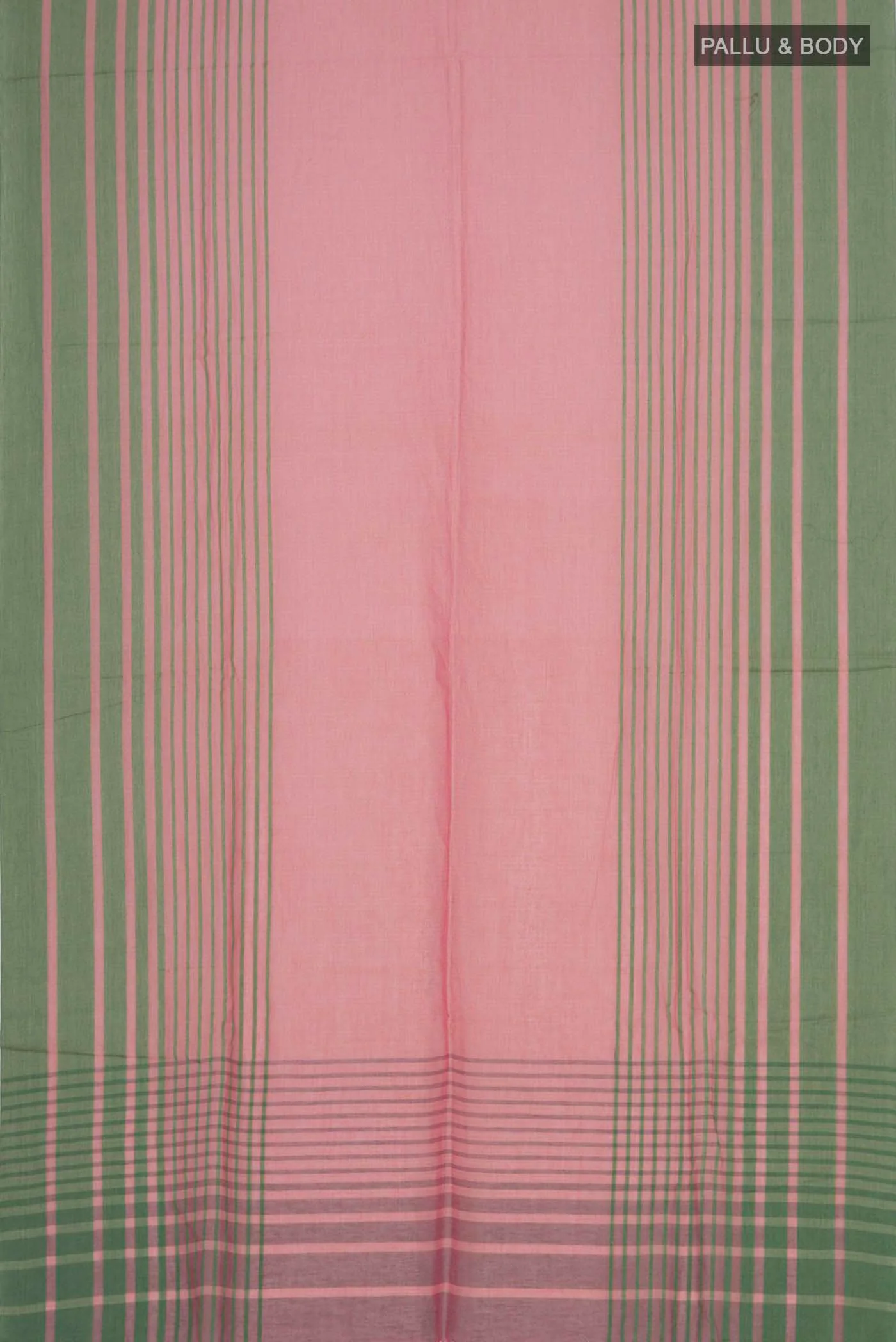 Titli-Peach Cotton Saree - Image 5