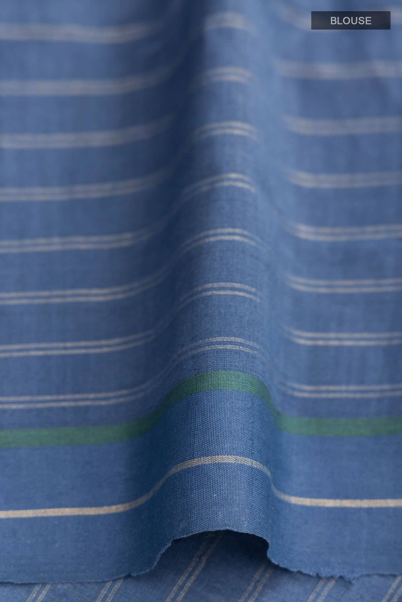 Tropical Teal-Green Bhagalpuri Tussar Silk Saree - Image 8