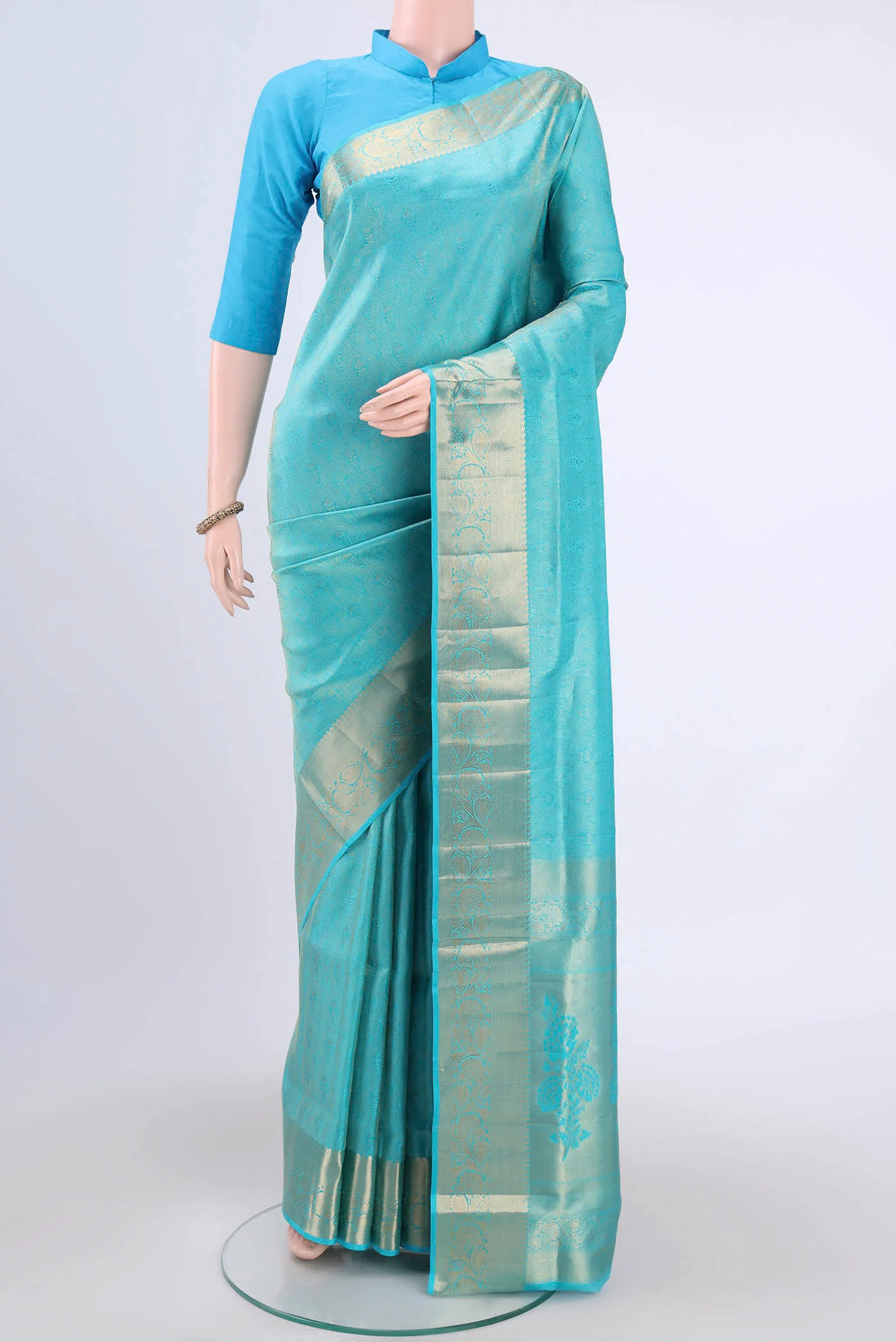 Sky Blue Soft Silk Saree