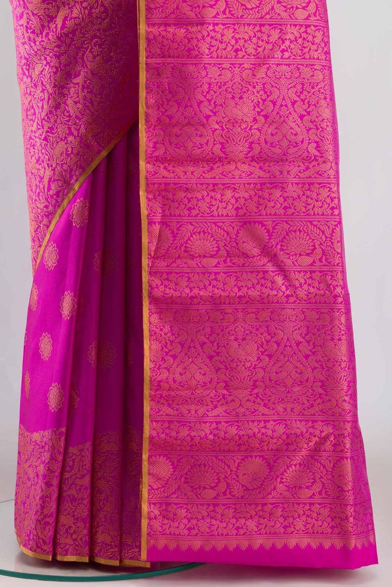 Vanashree-Pink Kanchipuram Silk Saree - Image 3