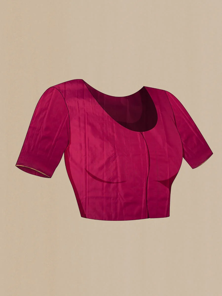 Vanashree-Ruby Red Kanchipuram Silk Saree - Image 10