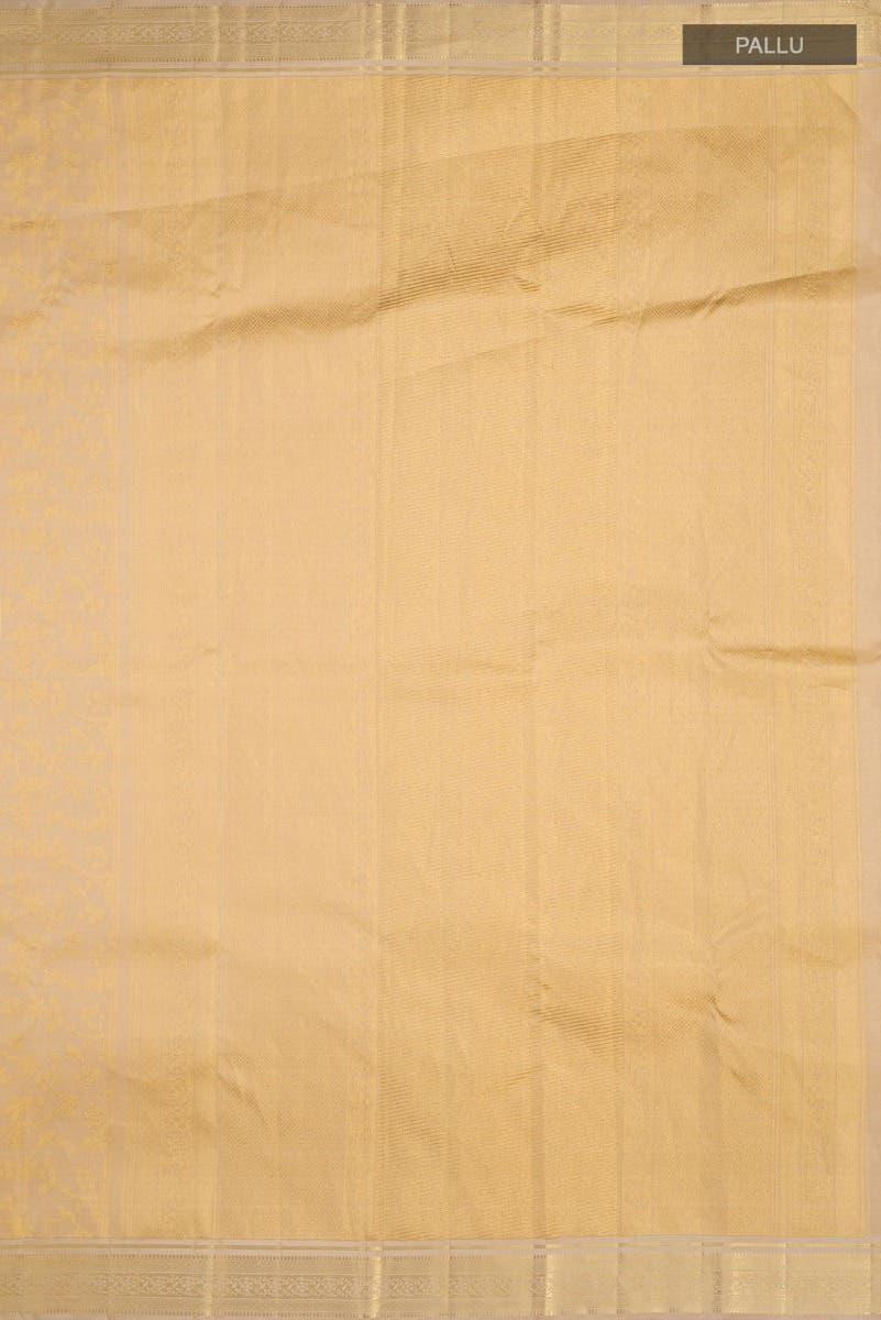 Vasanthika-Beige Kanchipuram Silk Saree - Image 8