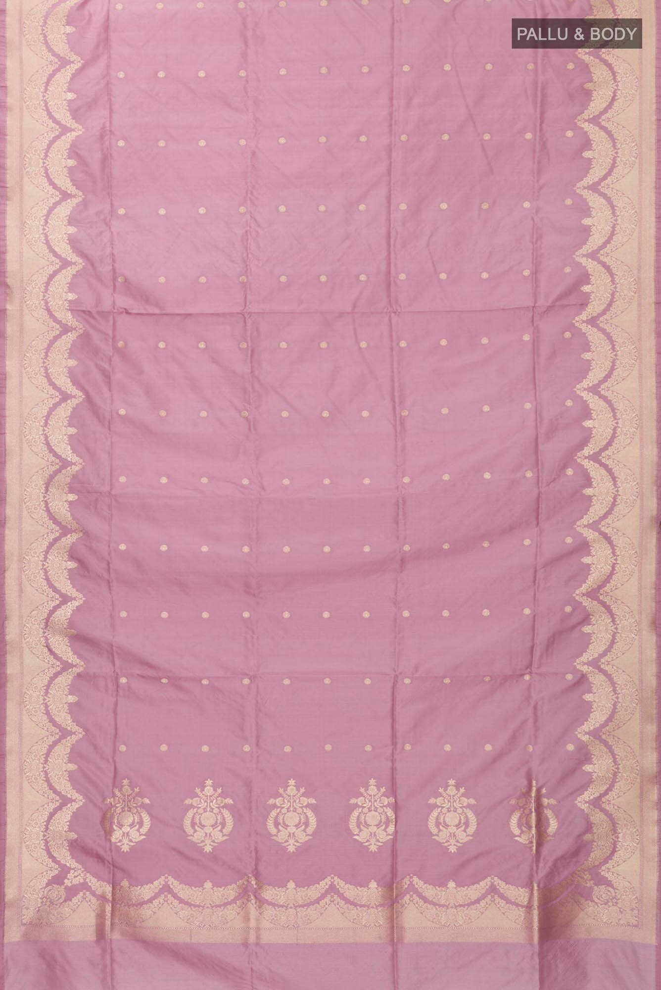 Vibhushita-Pink Banarasi Silk Saree - Image 4