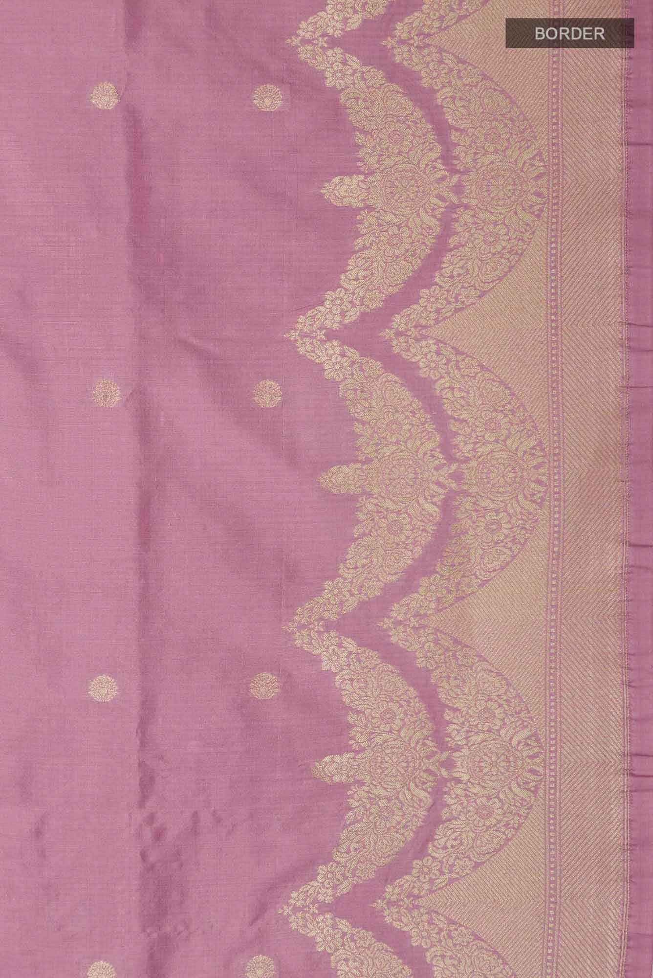 Vibhushita-Pink Banarasi Silk Saree - Image 5