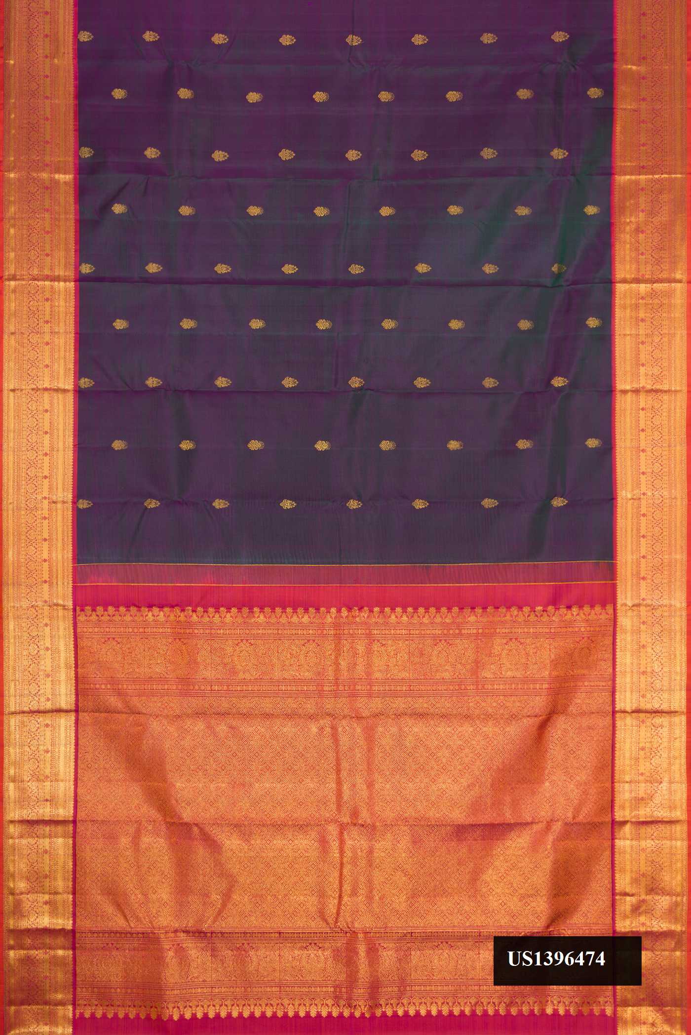 Violet Dual Tone Kanchipuram Silk Saree