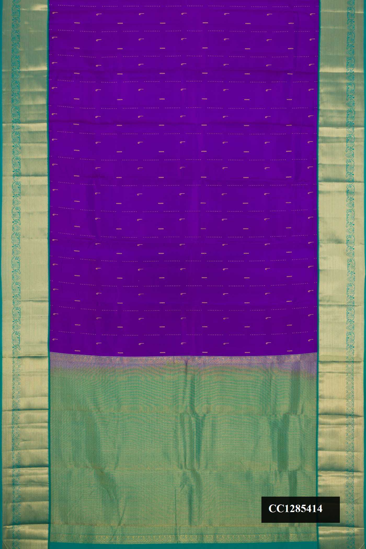 Violet Dual Tone Kanchipuram Silk Saree