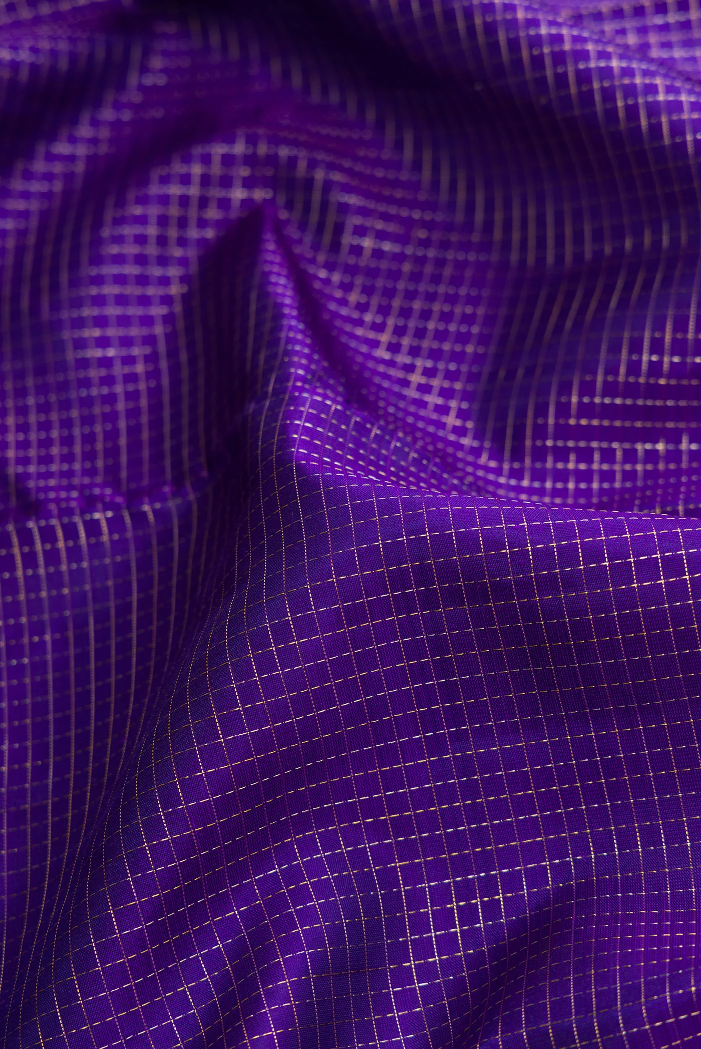 Violet Kanjivaram Silk Saree - Image 2