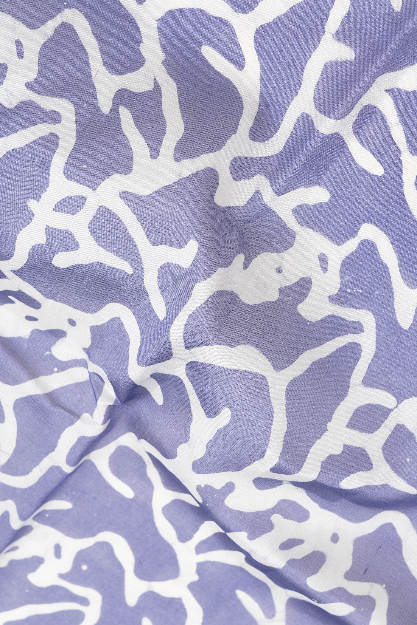 Lilac Printed Silk Saree - Image 2