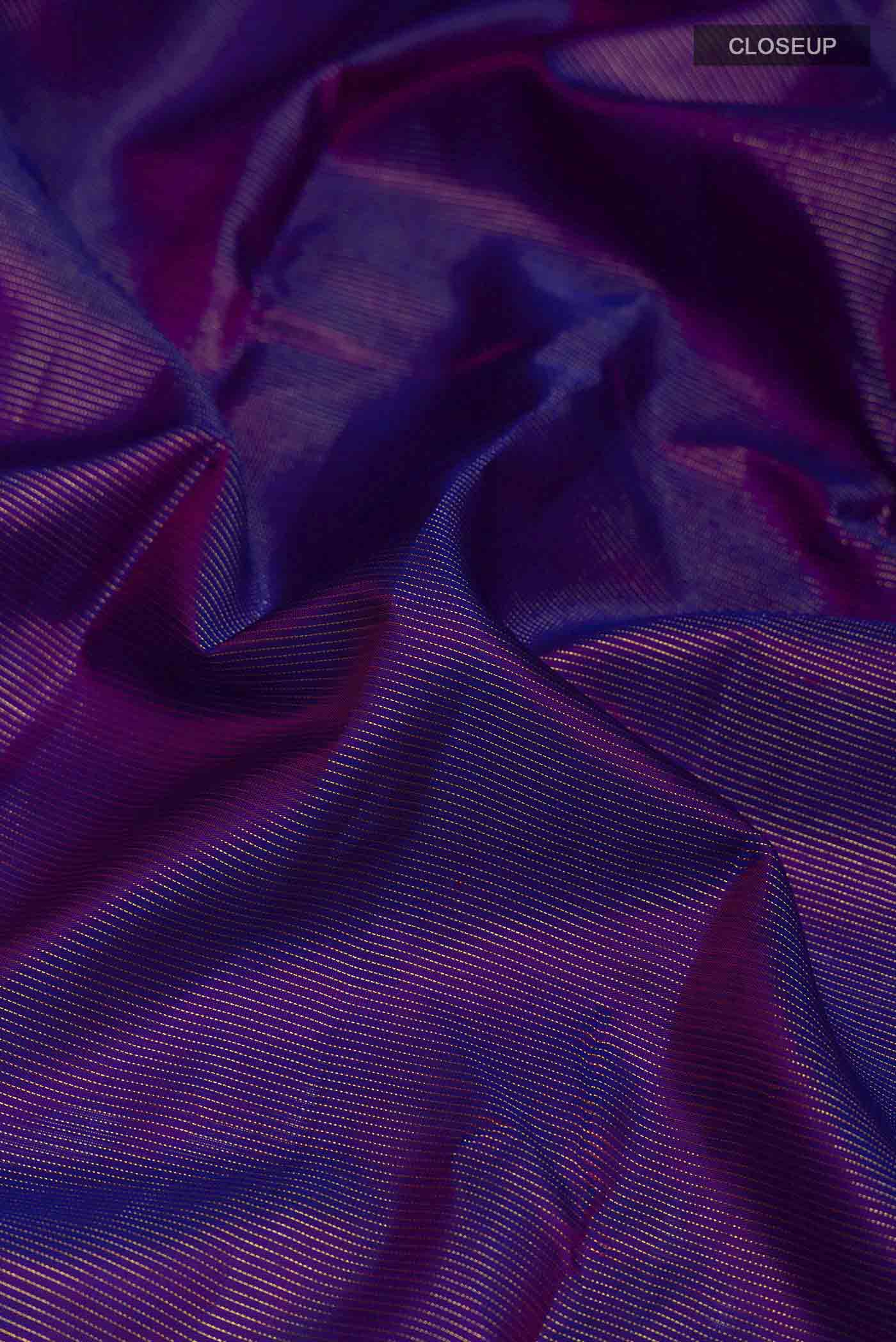 Violet Kanchipuram Silk Saree - Image 2
