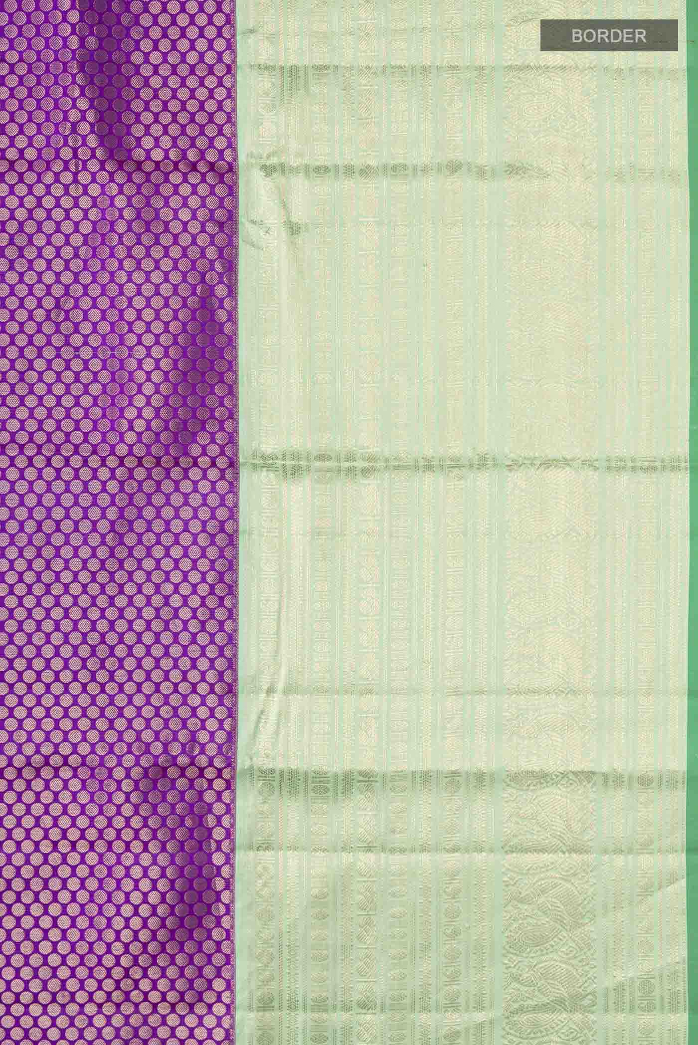 Violet Kanjivaram Silk Saree - Image 3