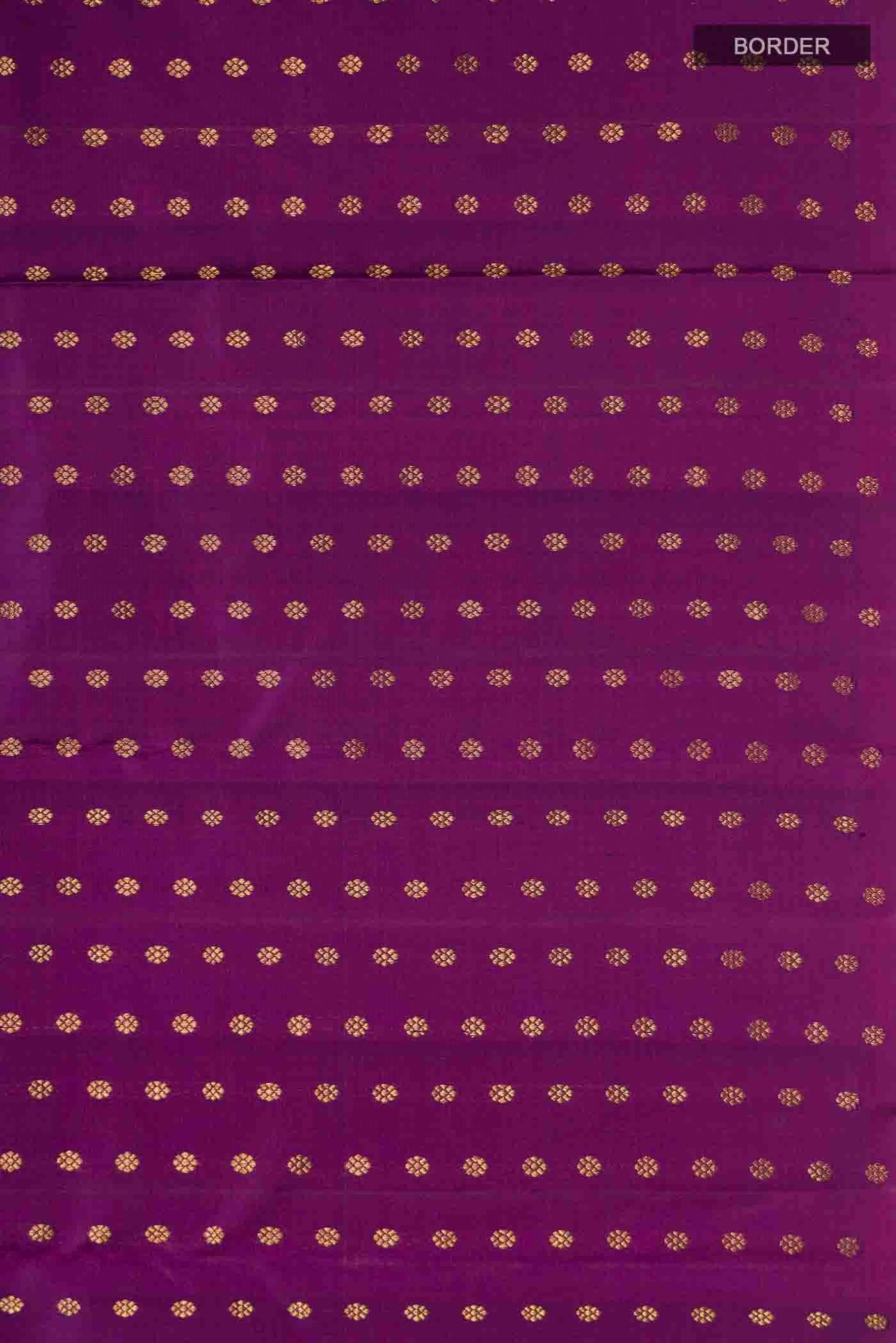 Violet Kanchipuram Silk Saree - Image 3