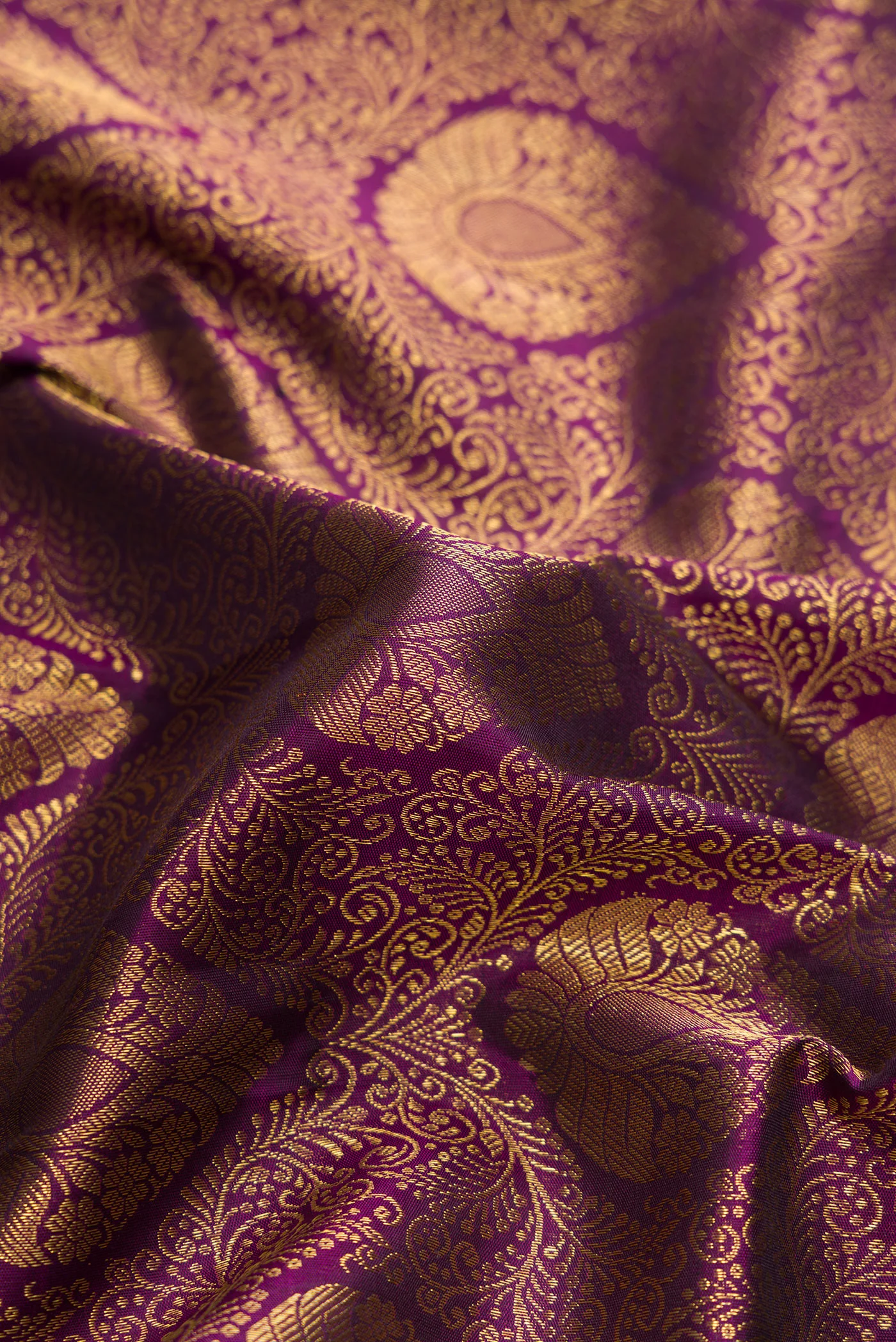Violet Kanjivaram Silk Saree - Image 2