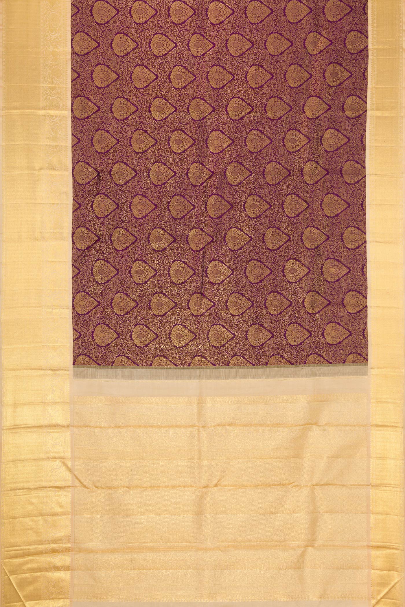 Violet Kanjivaram Silk Saree - Image 6