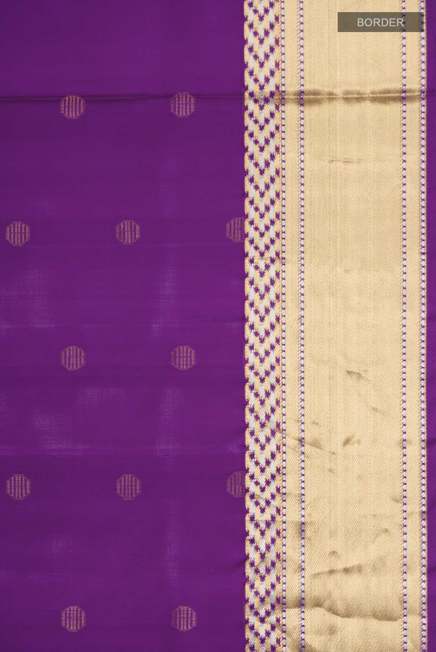 Violet Soft Silk Saree - Image 3