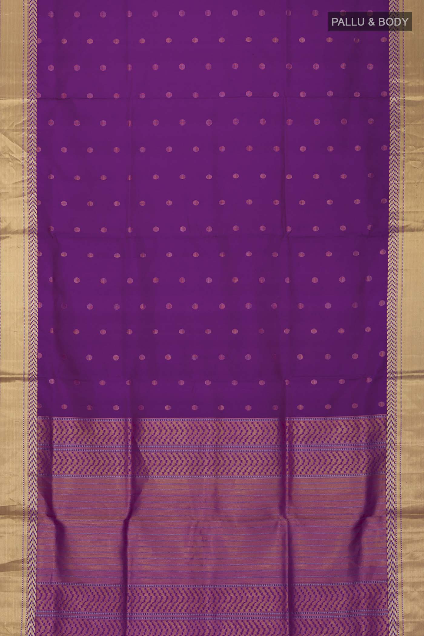 Violet Soft Silk Saree - Image 5