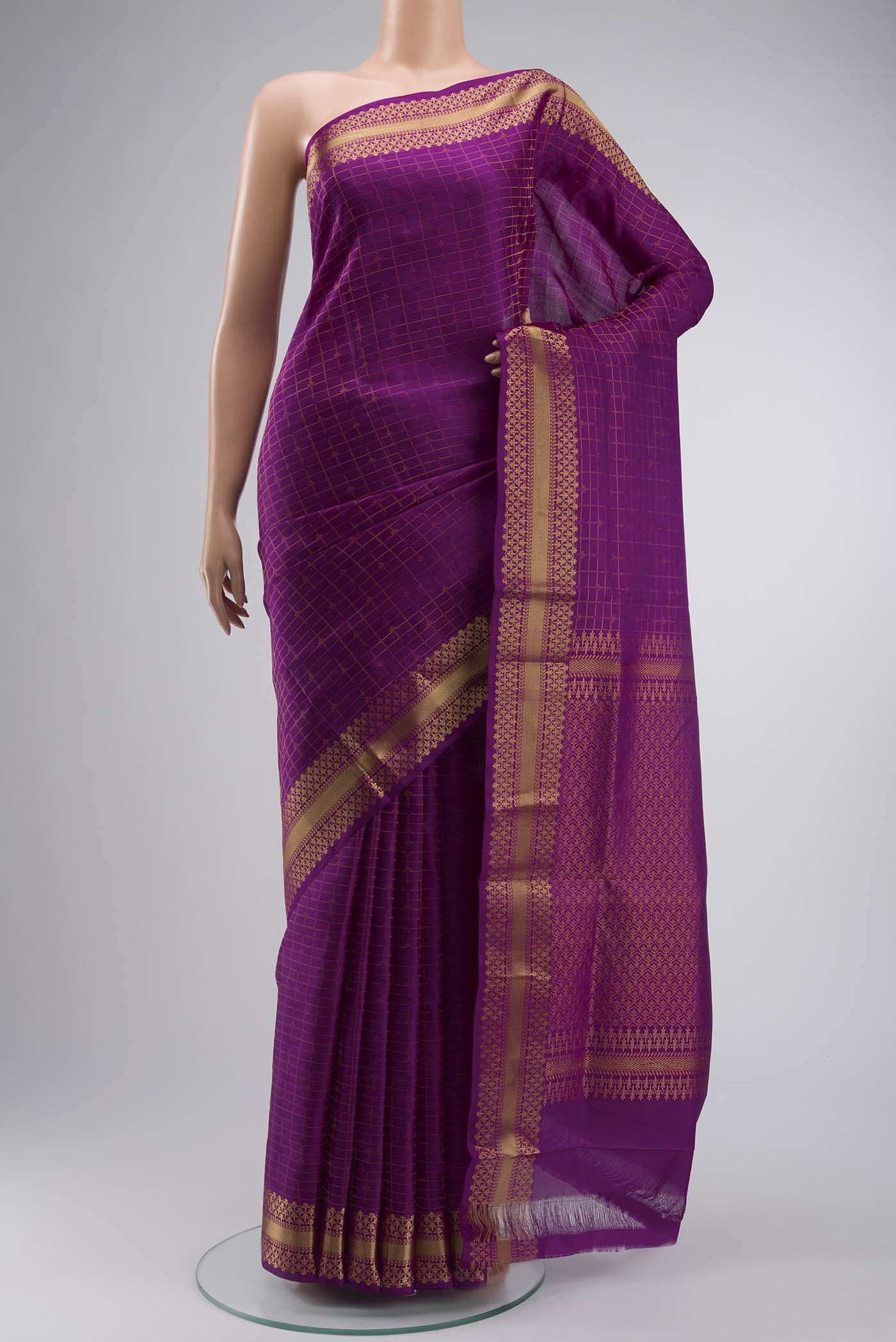 Violet Soft Silk Saree
