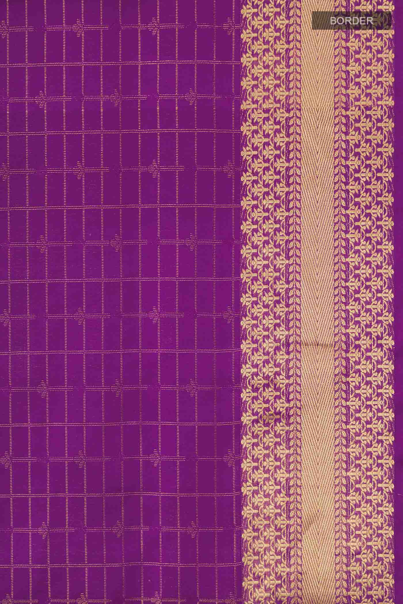Violet Soft Silk Saree - Image 3