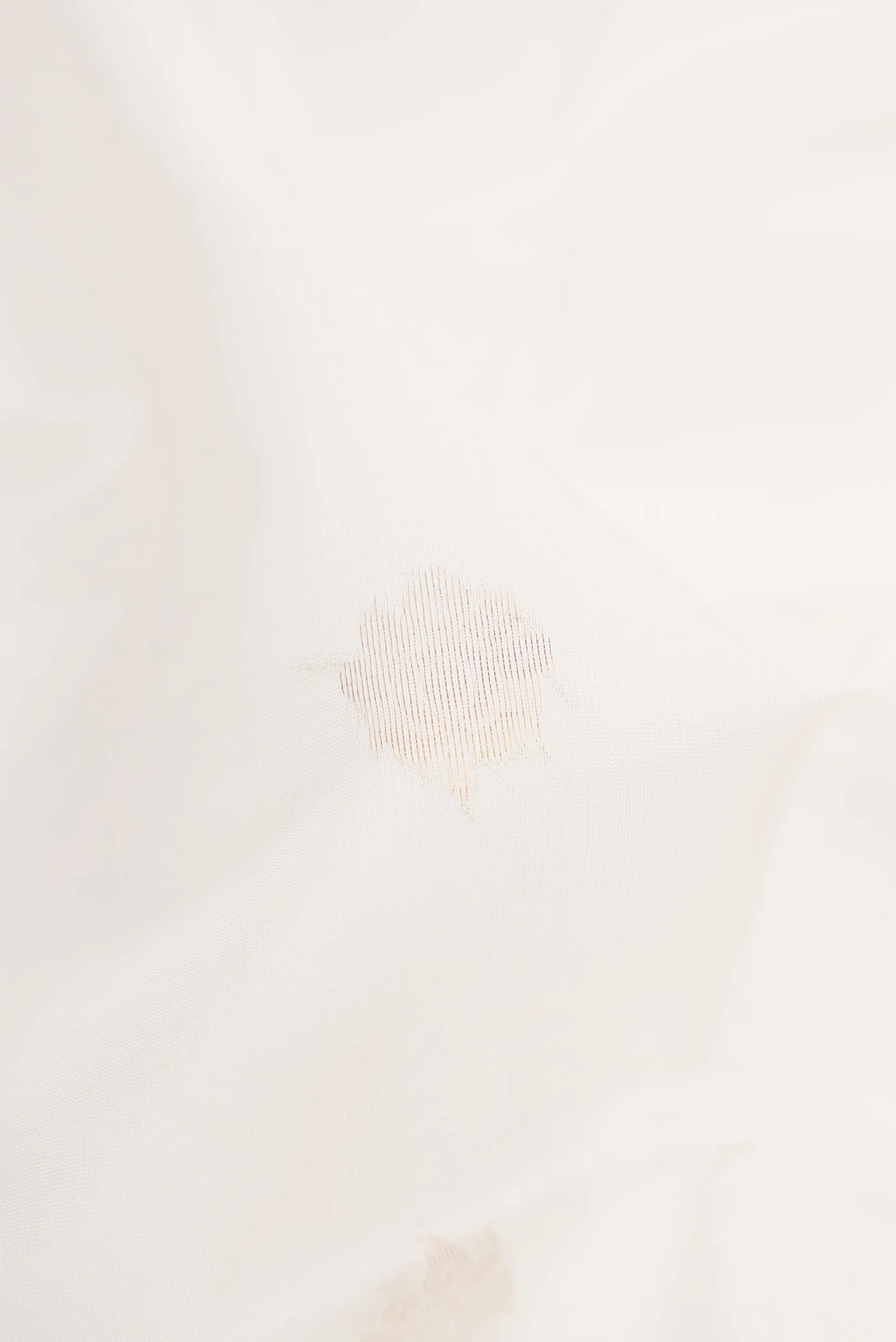 White Silk Cotton Saree - Image 2