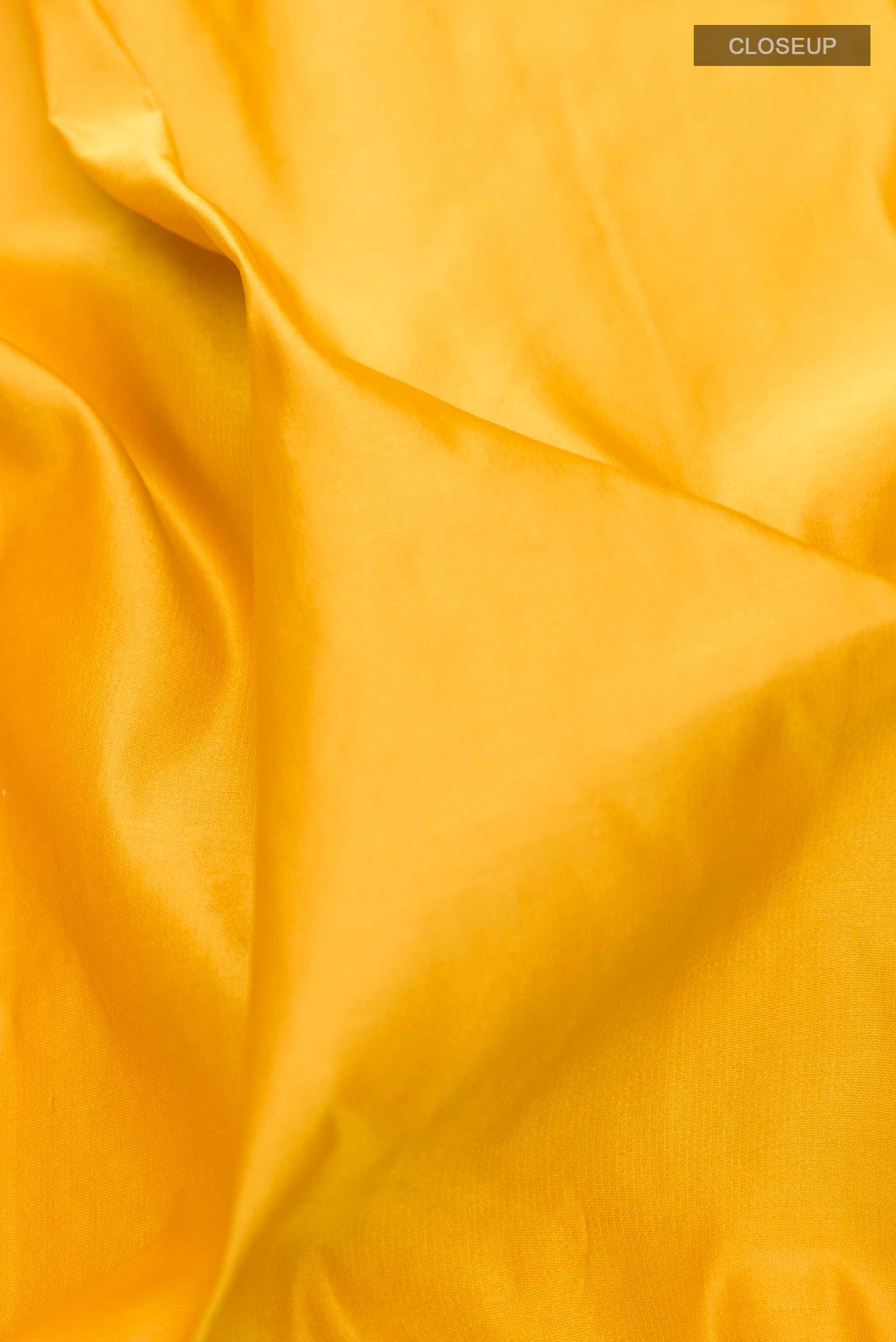 Yellow Banarasi Katan Silk Saree - Image 3
