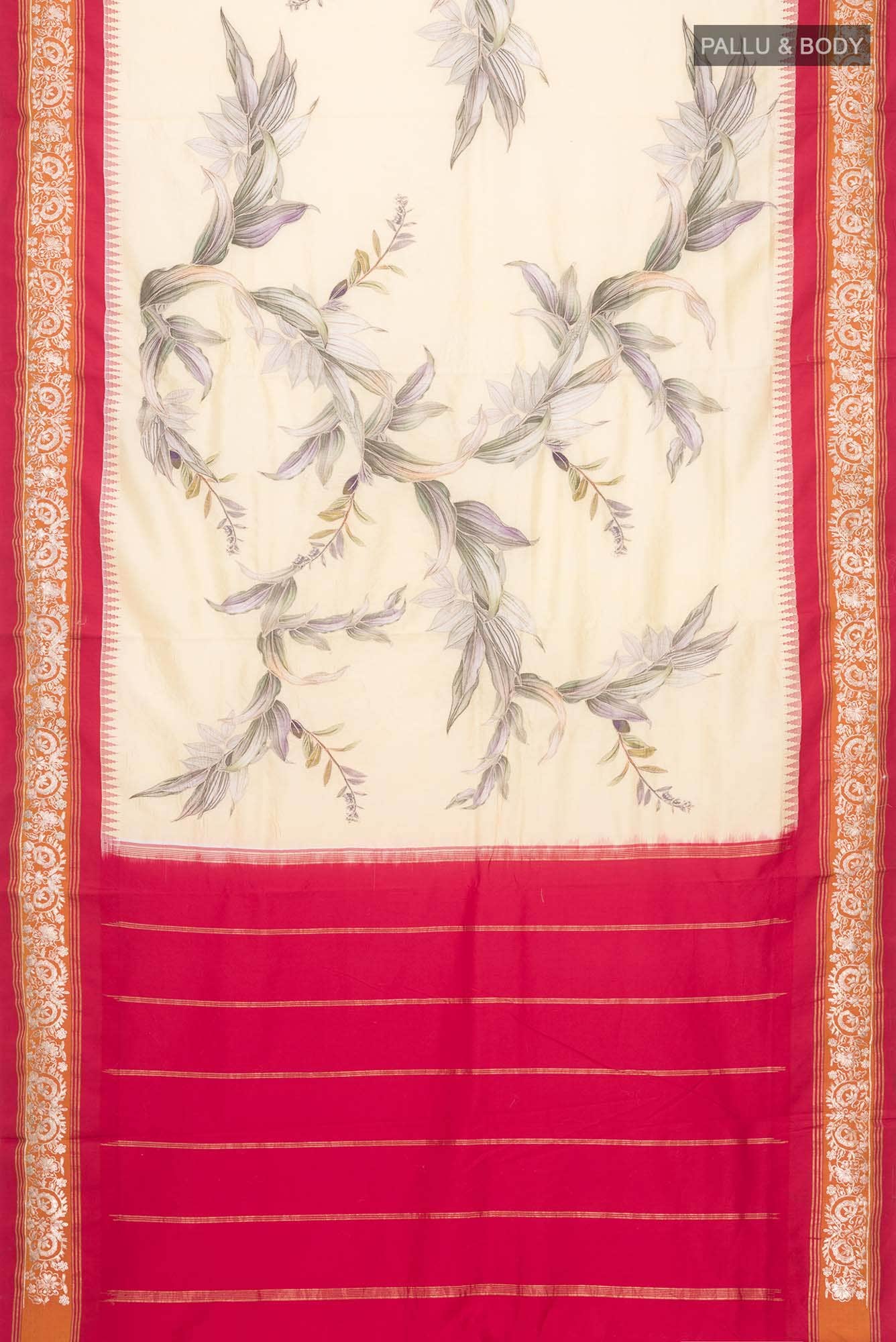 Yellow Bangalore Silk Saree - Image 4