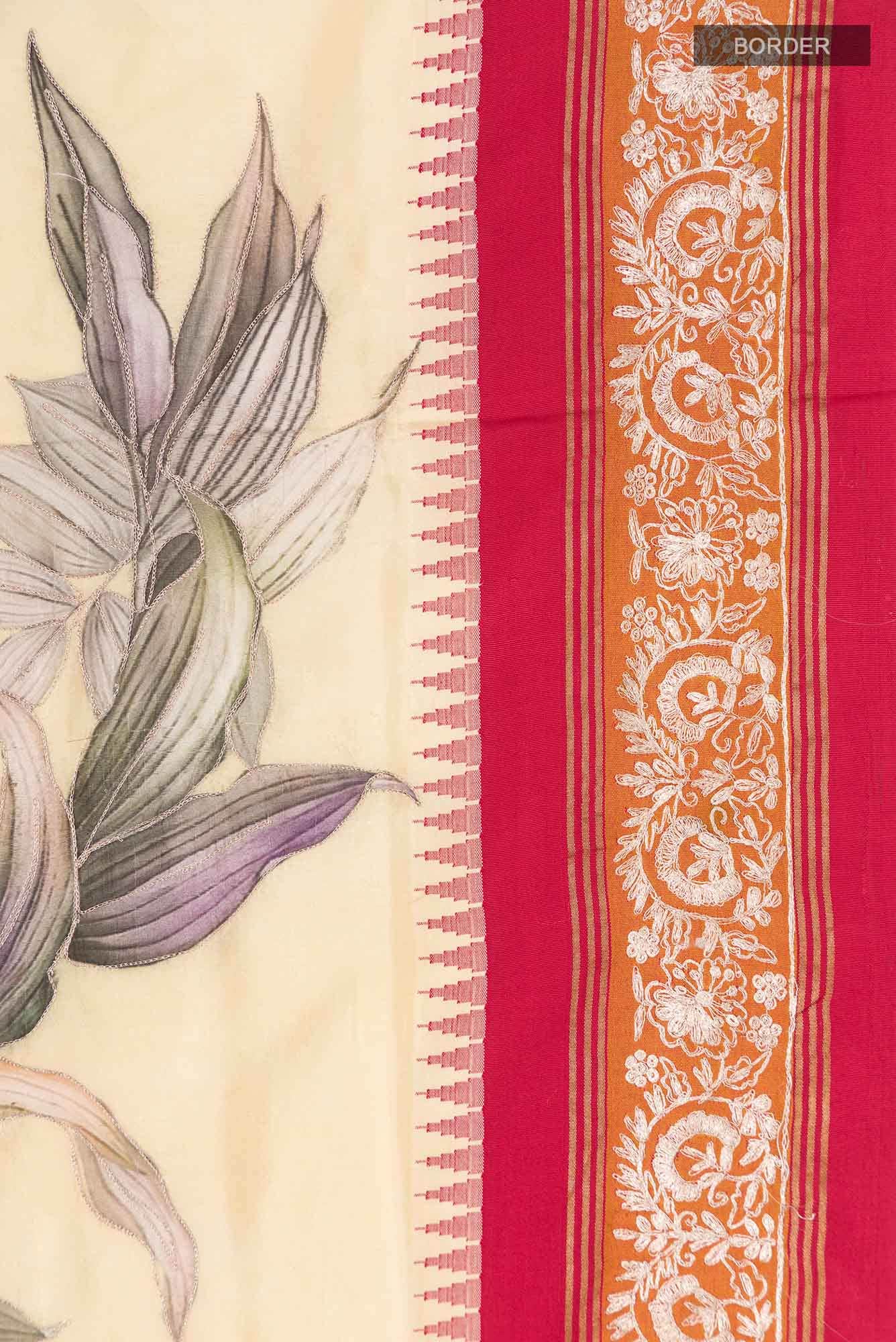 Yellow Bangalore Silk Saree - Image 5