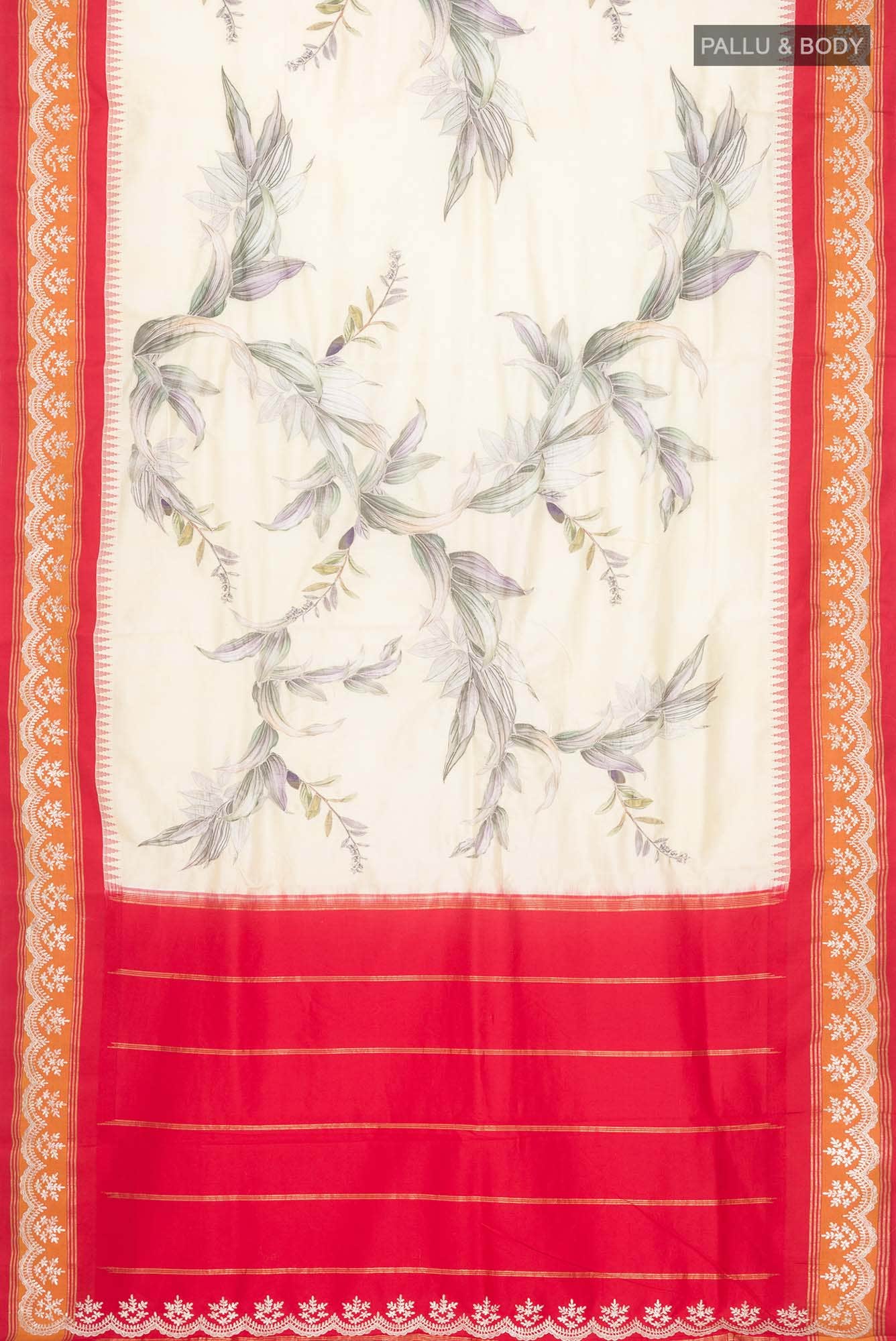 Yellow Bangalore Silk Saree - Image 4