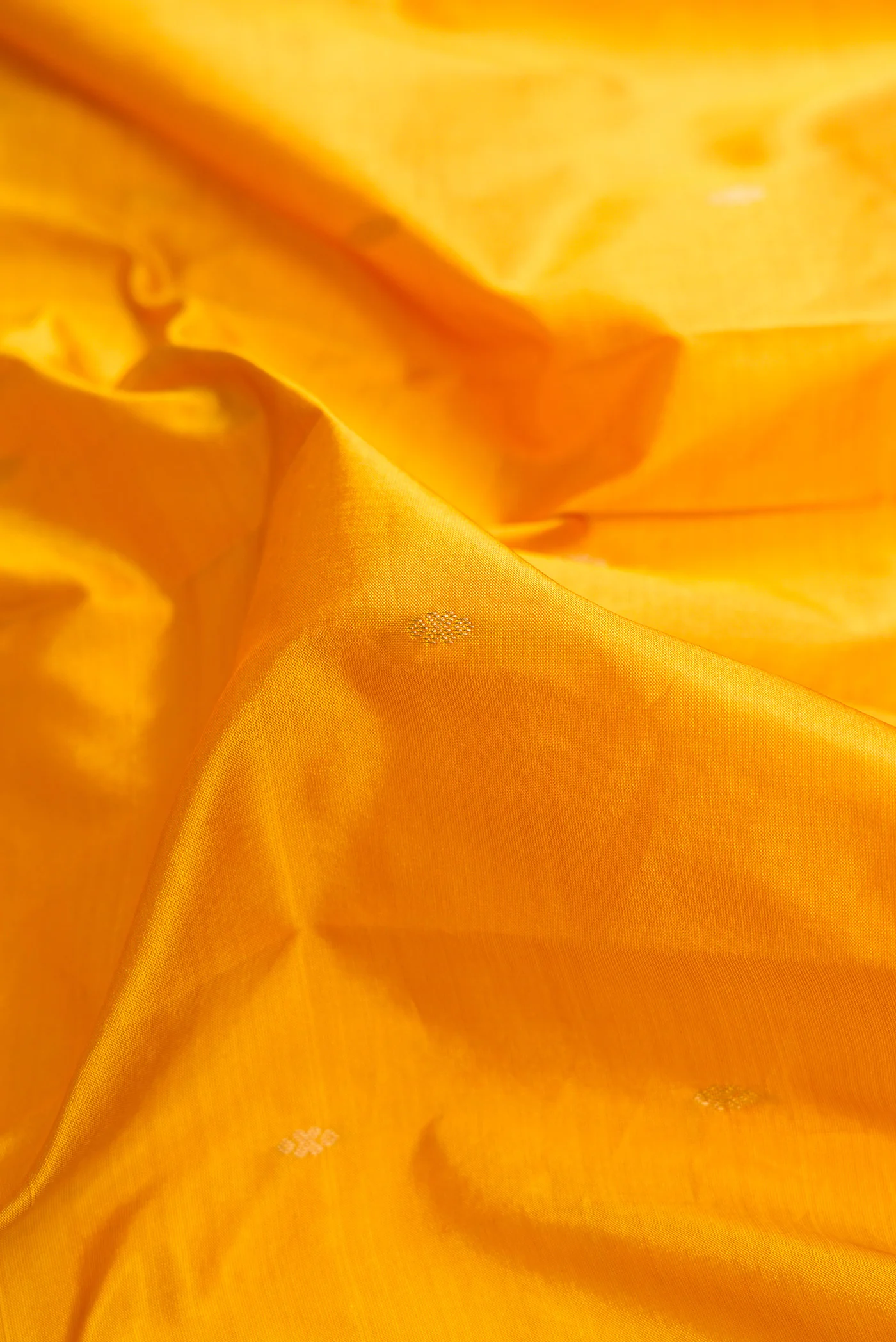Yellow Bangalore Silk Saree - Image 2