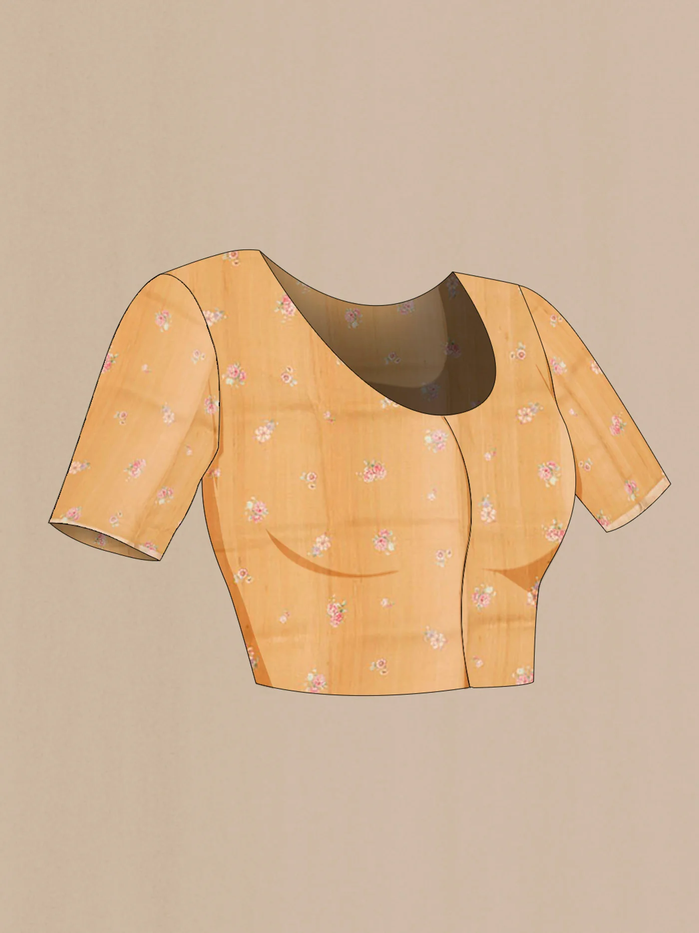 Brown Bhagalpuri Tussar Silk Saree - Image 4