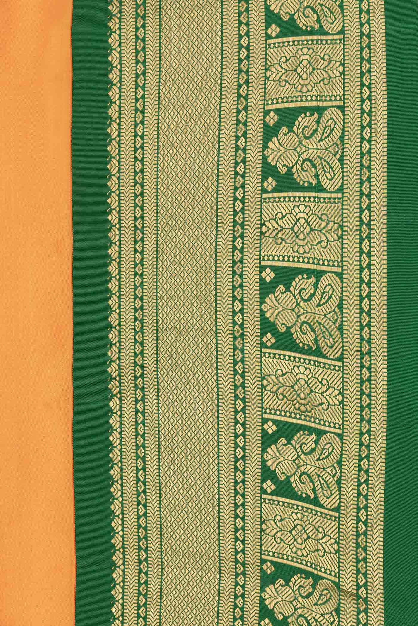 Yellow Kanchipuram Silk Saree - Image 3