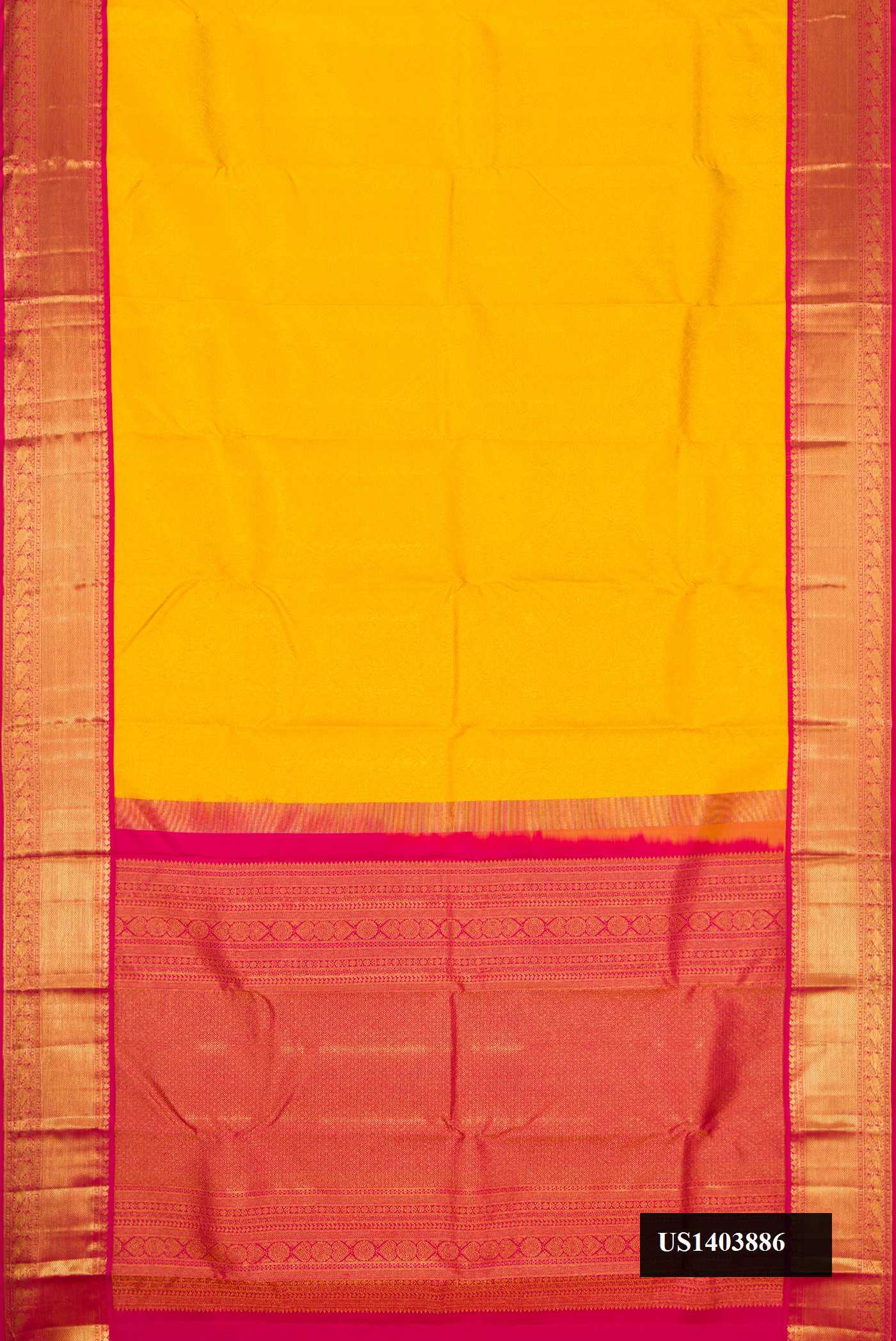 Yellow Dual Tone Kanchipuram Silk Saree