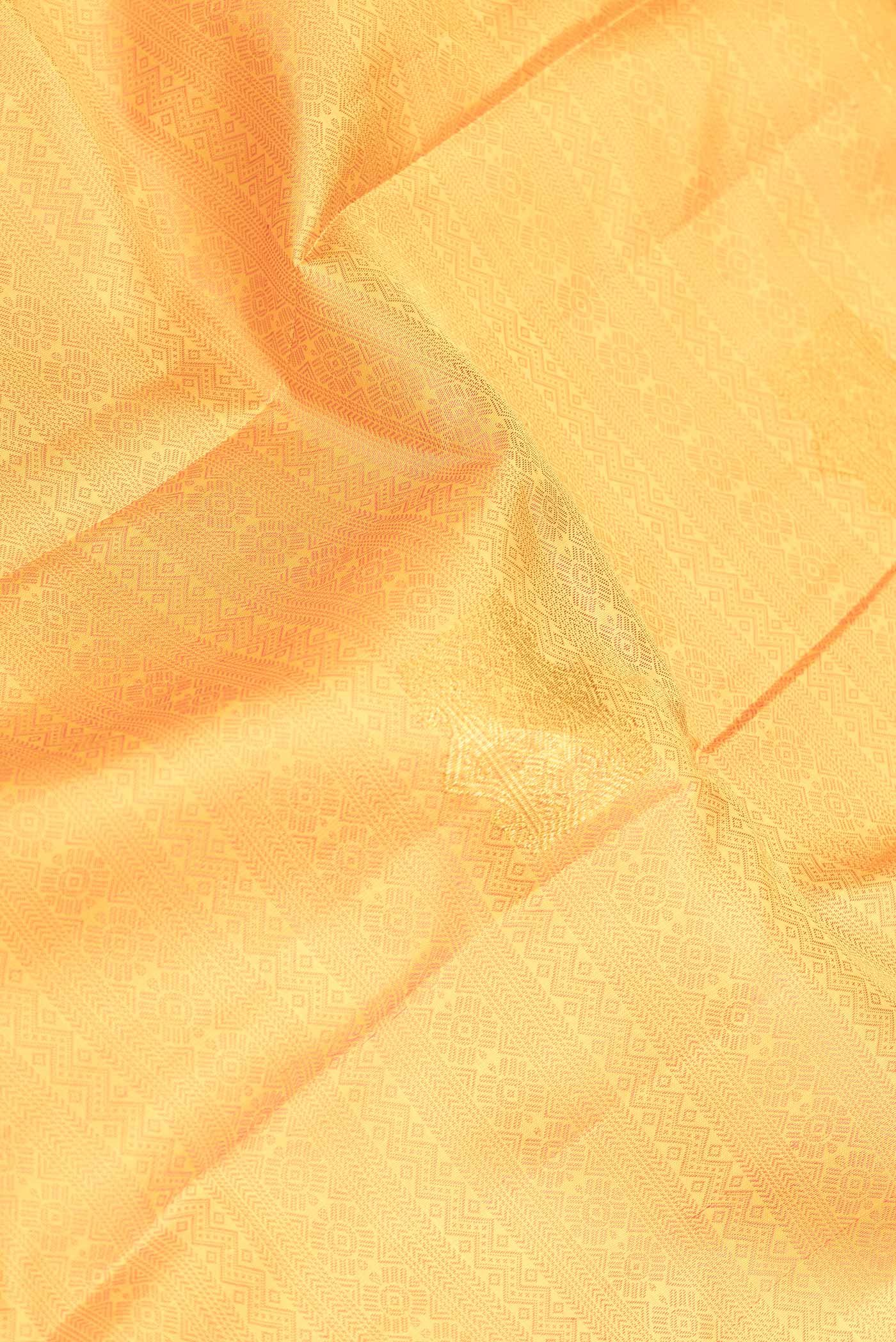 Yellow Dual Tone Kanchipuram Silk Saree - Image 2