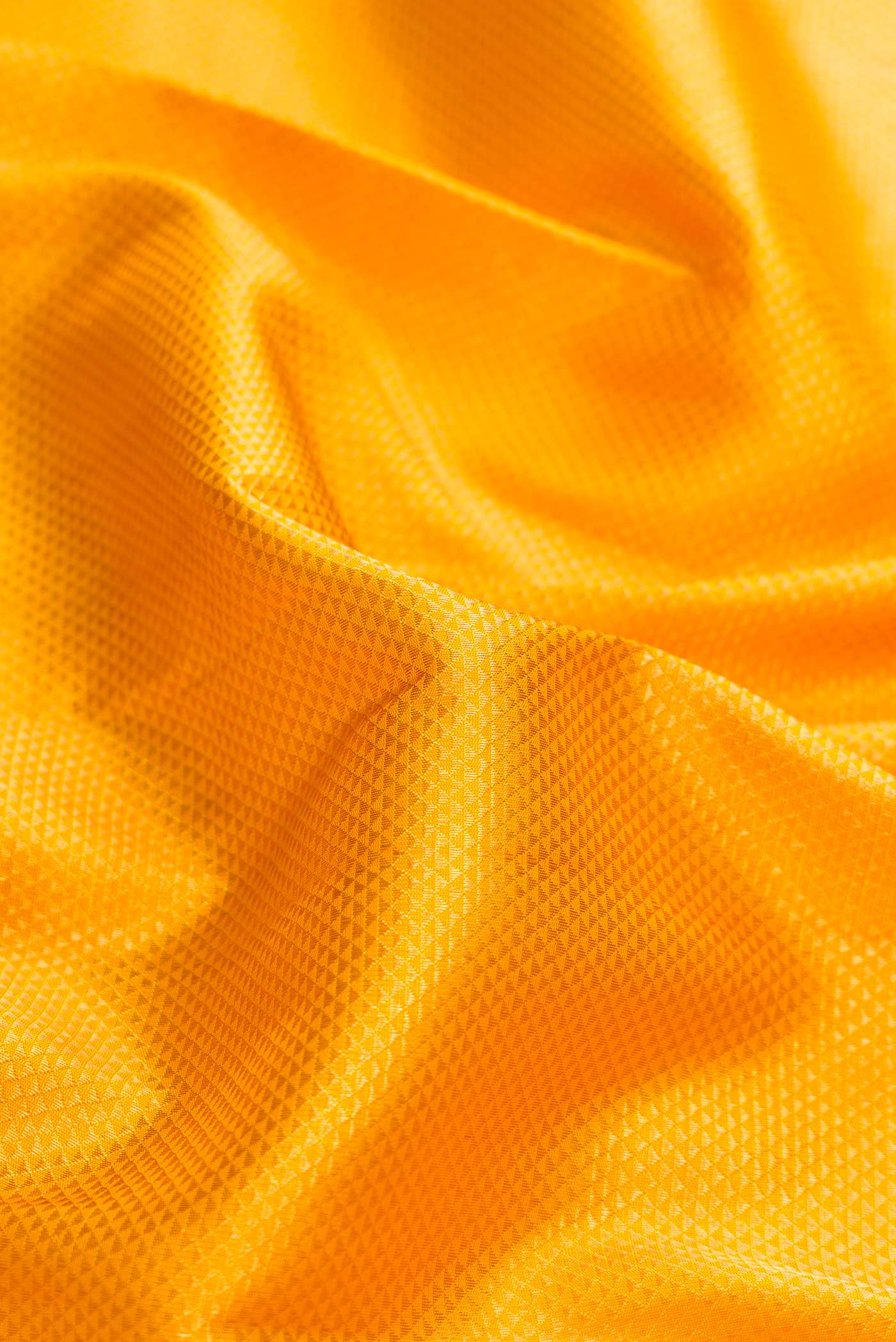 Yellow Dual Tone Kanchipuram Silk Saree - Image 2