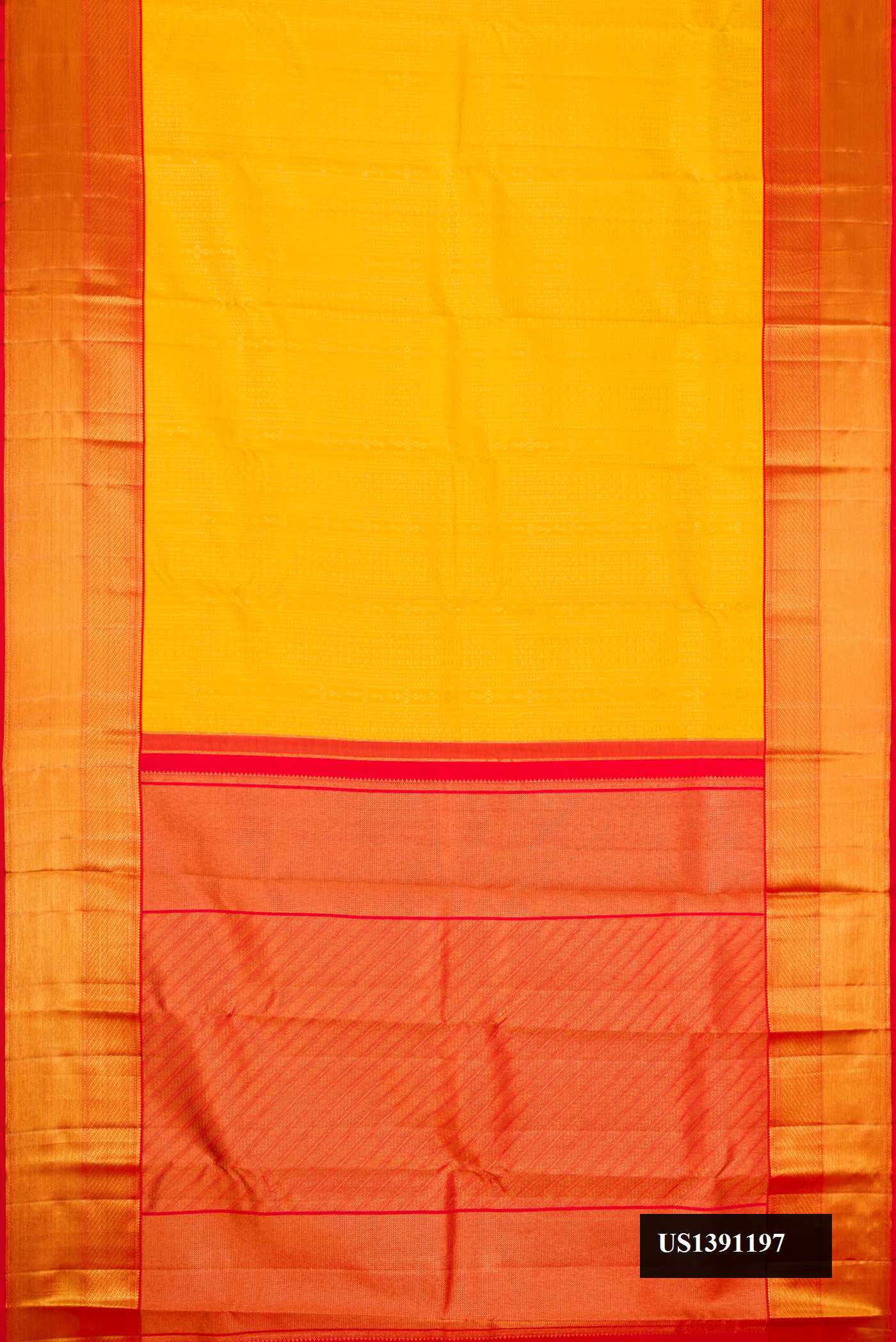 Yellow Dual Tone Kanchipuram Silk Saree