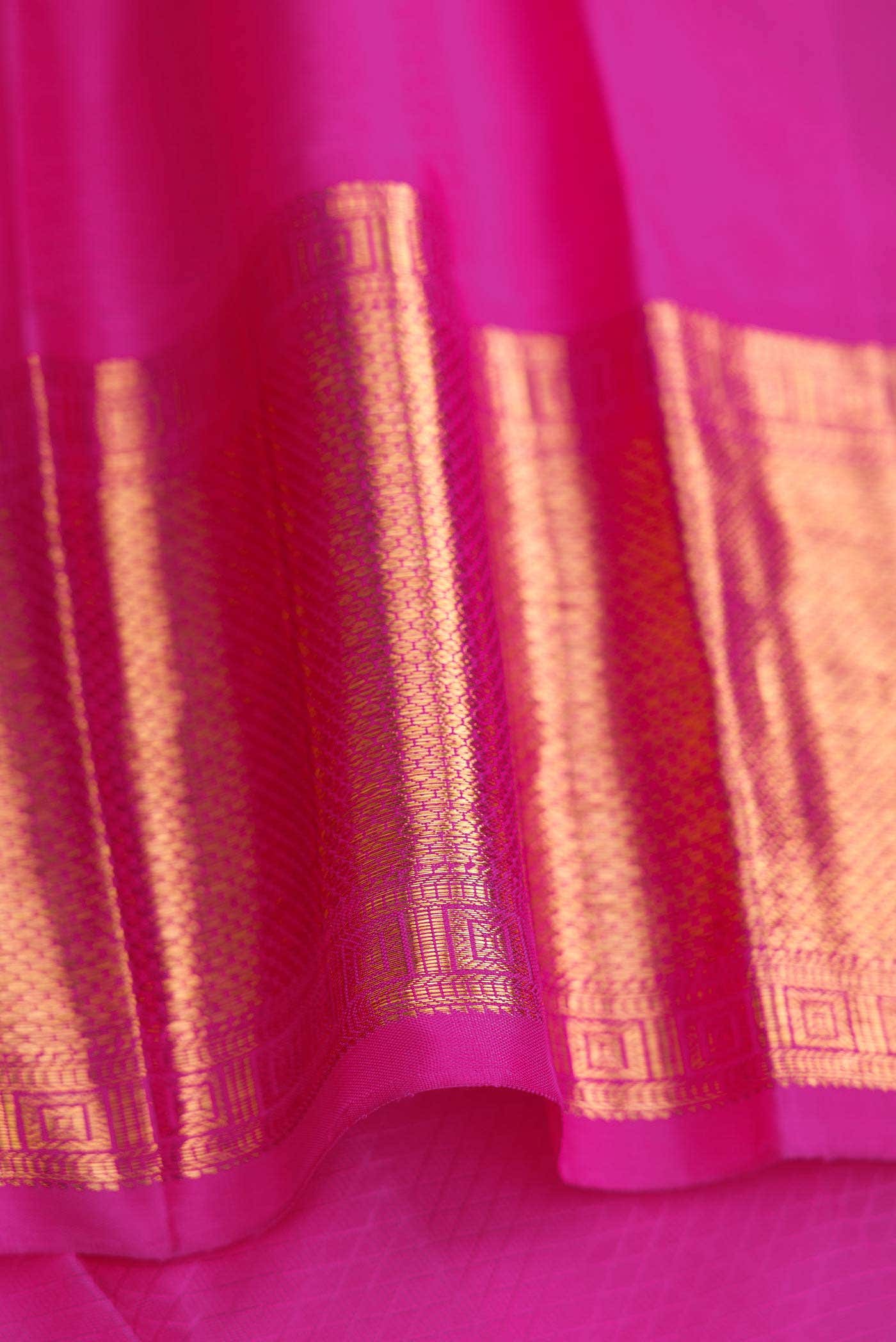 Yellow Dual Tone Kanchipuram Silk Saree - Image 6