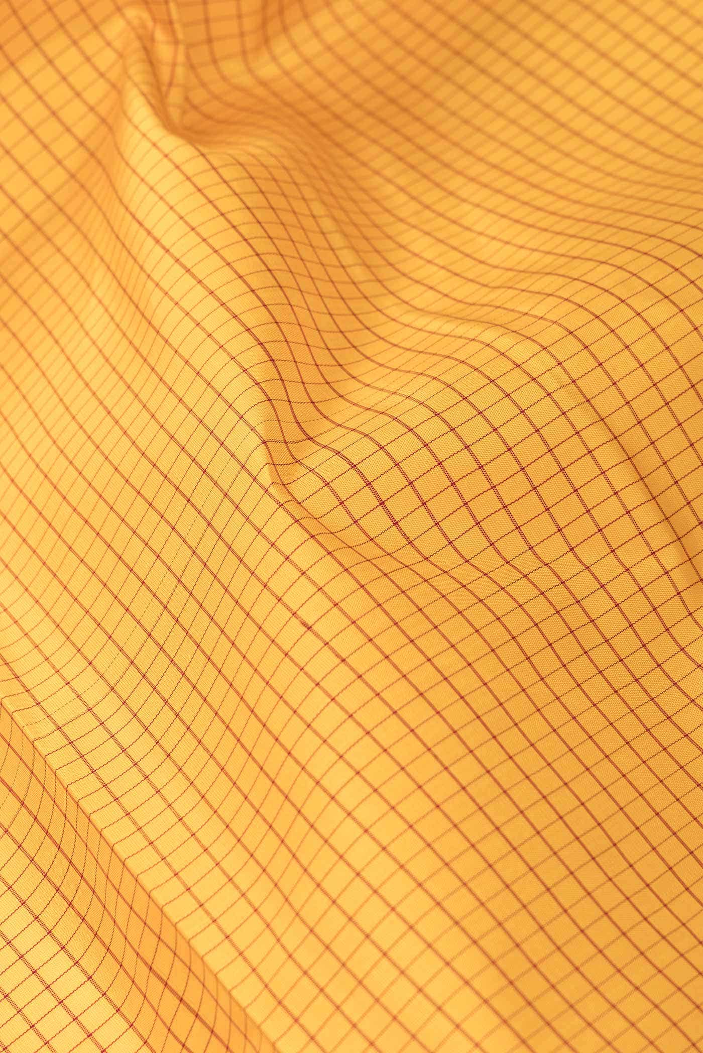 Yellow Dual Tone Kanchipuram Silk Saree - Image 3