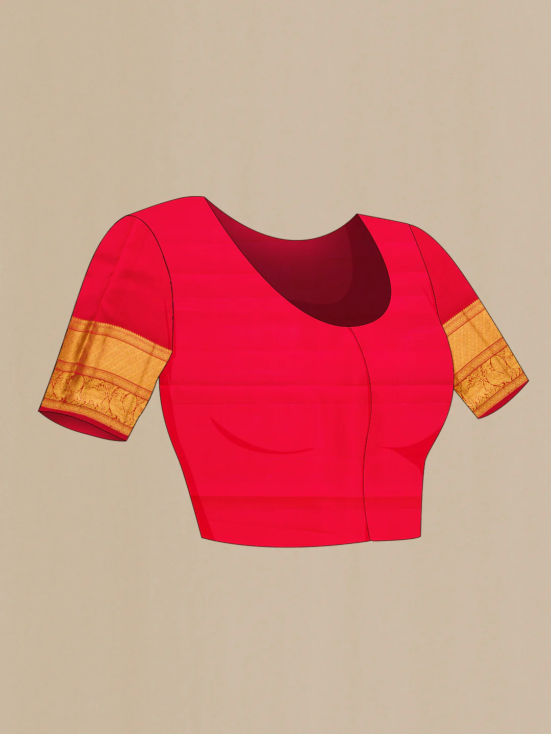 Yellow Kanjivaram Silk Saree - Image 5