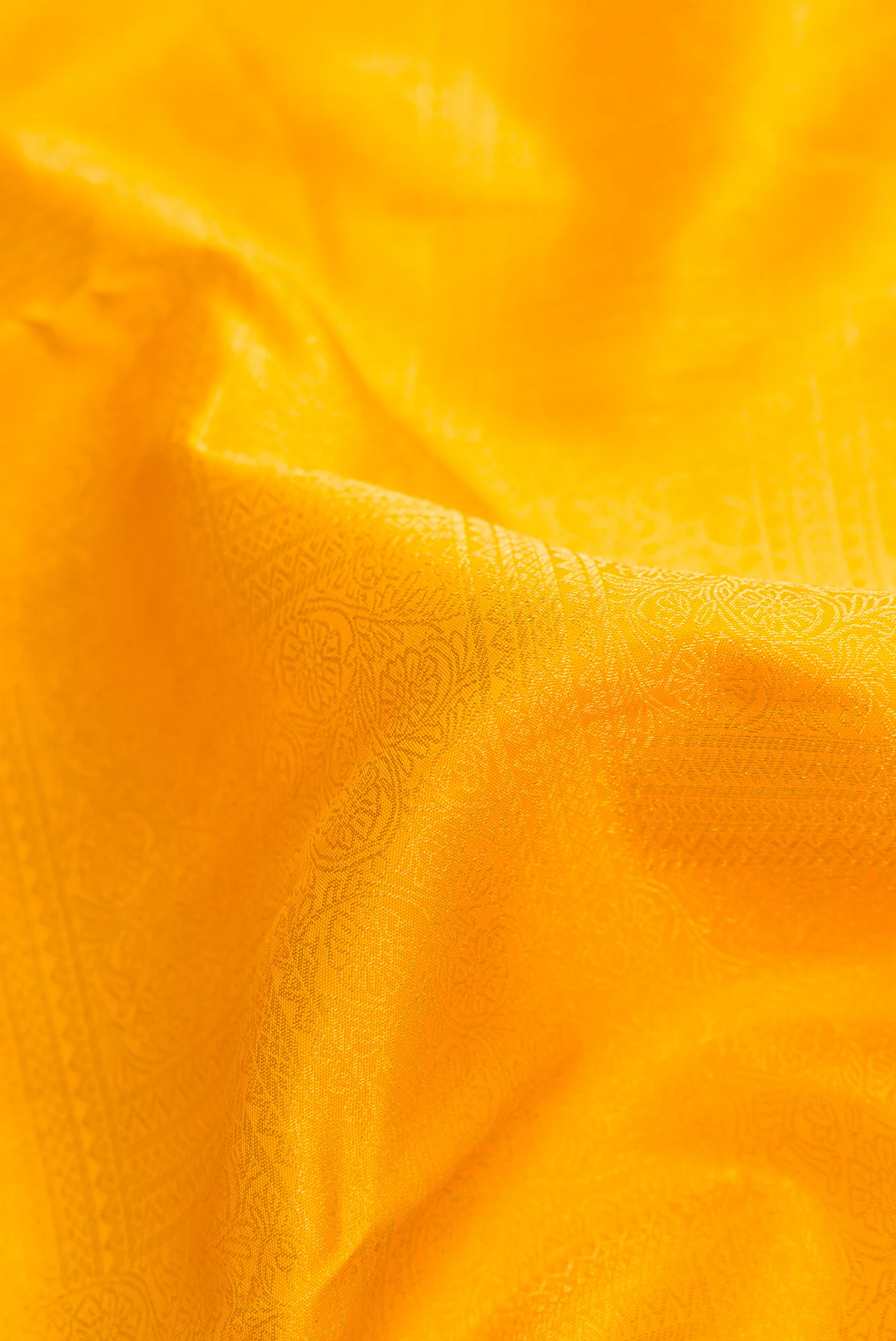 Yellow Kanjivaram Silk Saree - Image 2