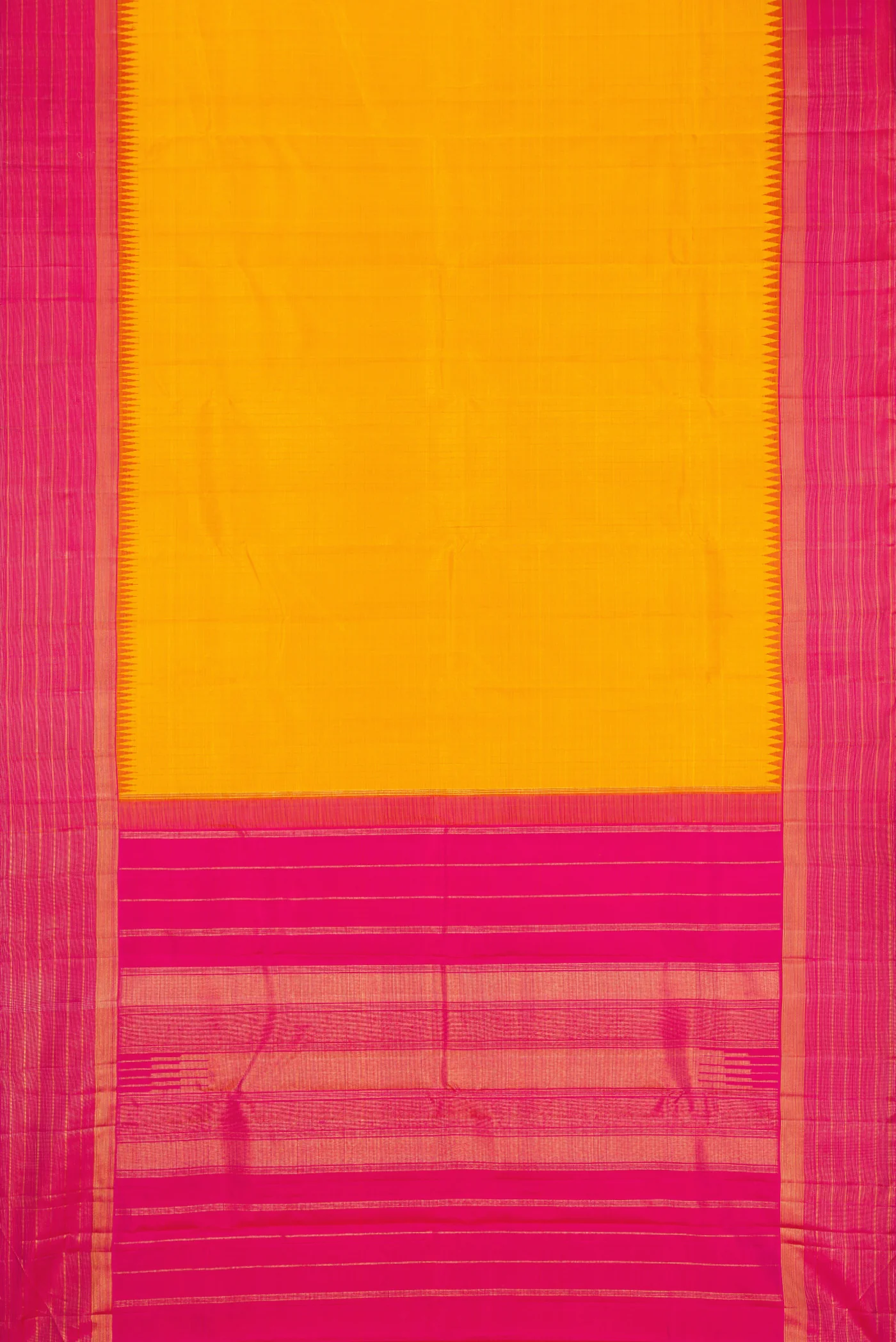 Yellow Kanjivaram Silk Saree - Image 6