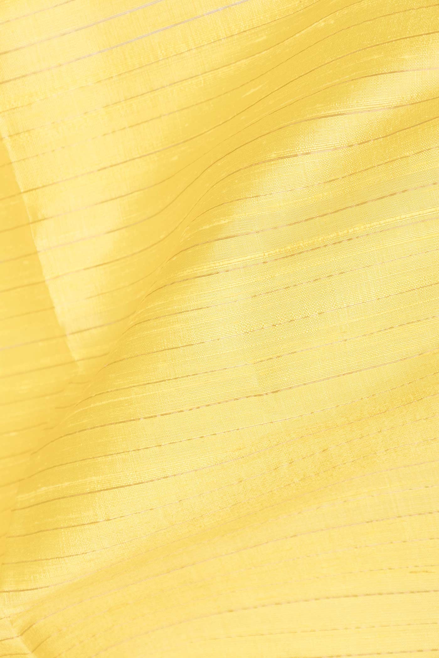 Yellow Dual Tone Raw Silk Saree - Image 2